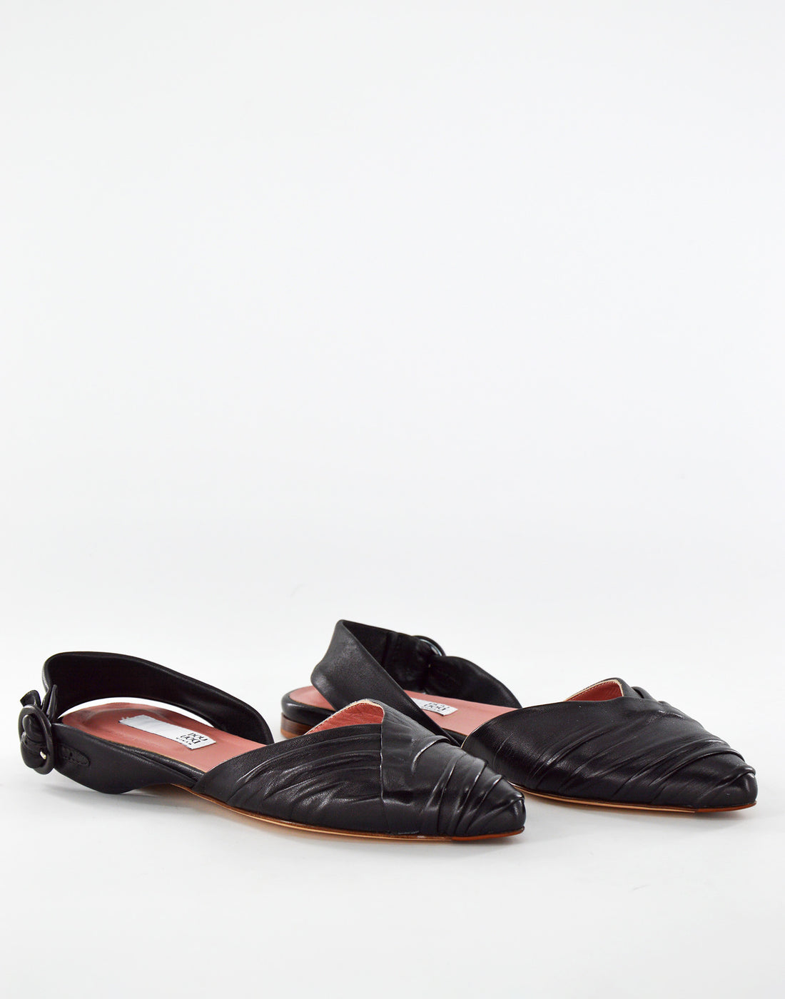 DOUUOD Ballerina Slingback Fasciata Nera