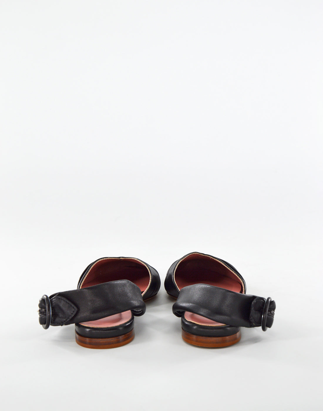 DOUUOD Ballerina Slingback Fasciata Nera