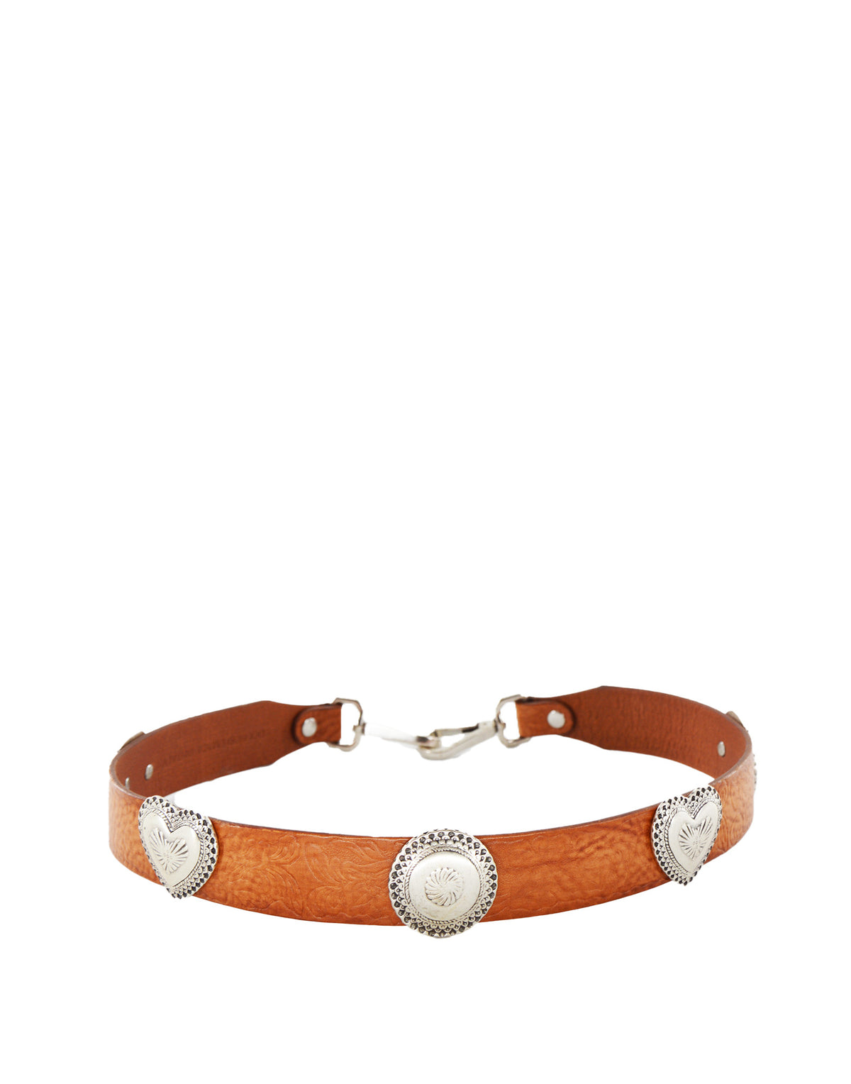 DOUUOD Bandoulière en cuir avec clous en forme de cœur