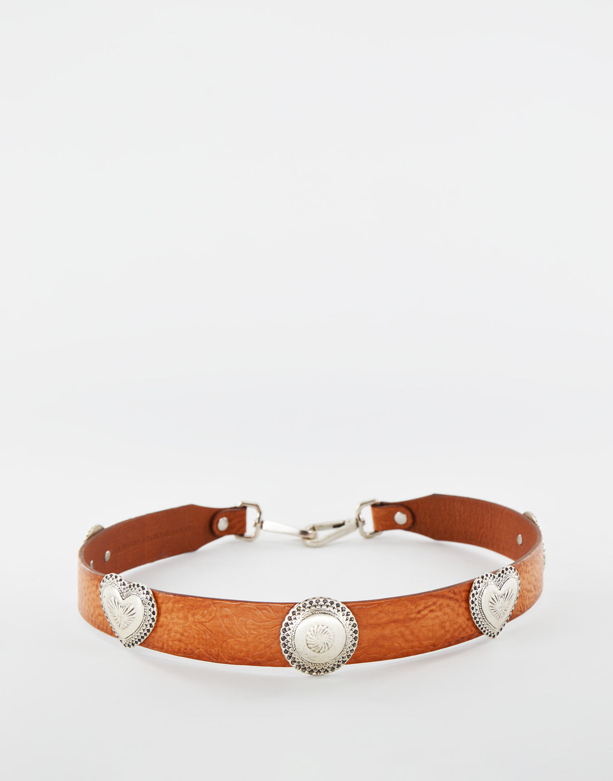 DOUUOD Bandoulière en cuir avec clous en forme de cœur