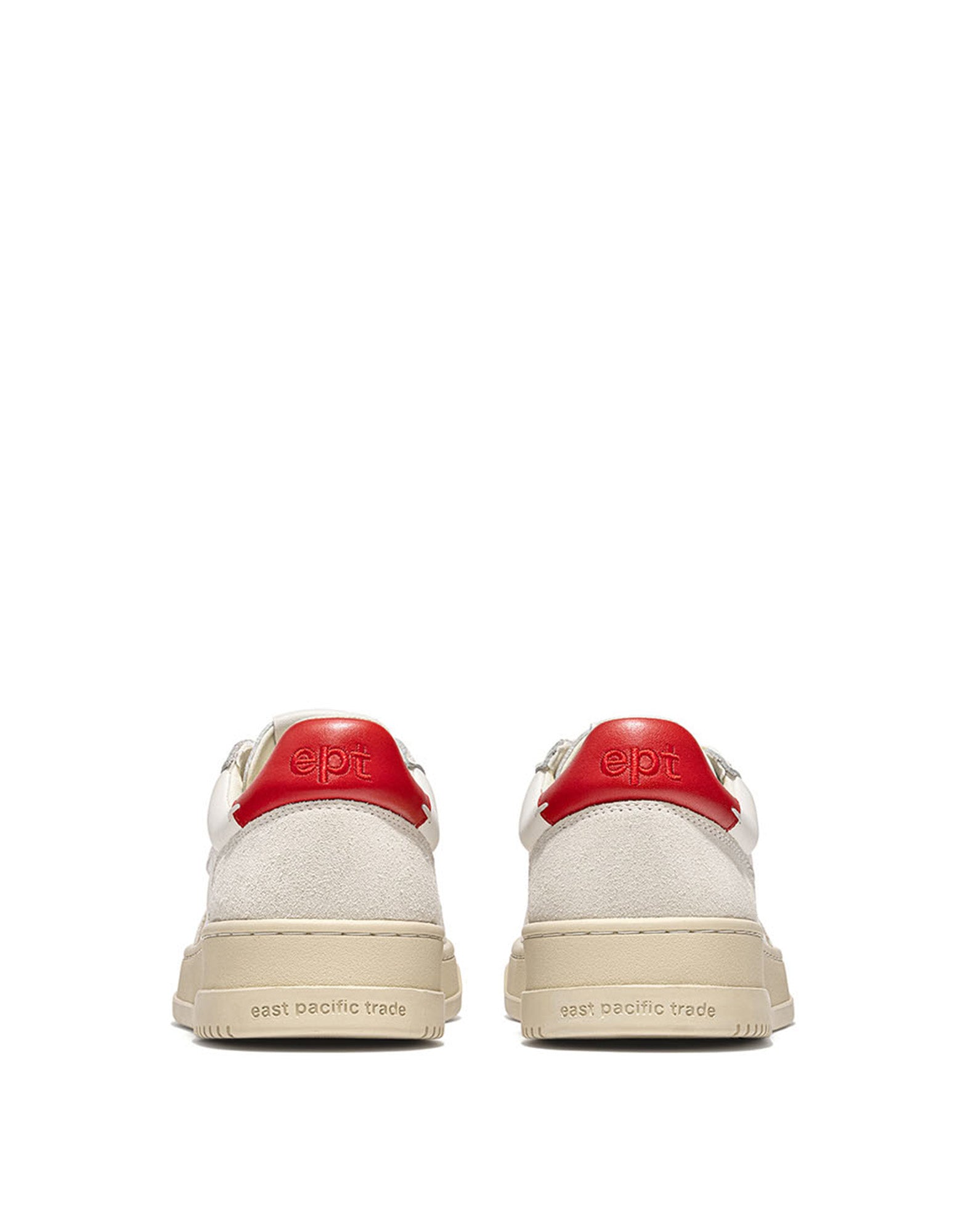 EPT Sneakers Court Suede Off White/Tofu/Red