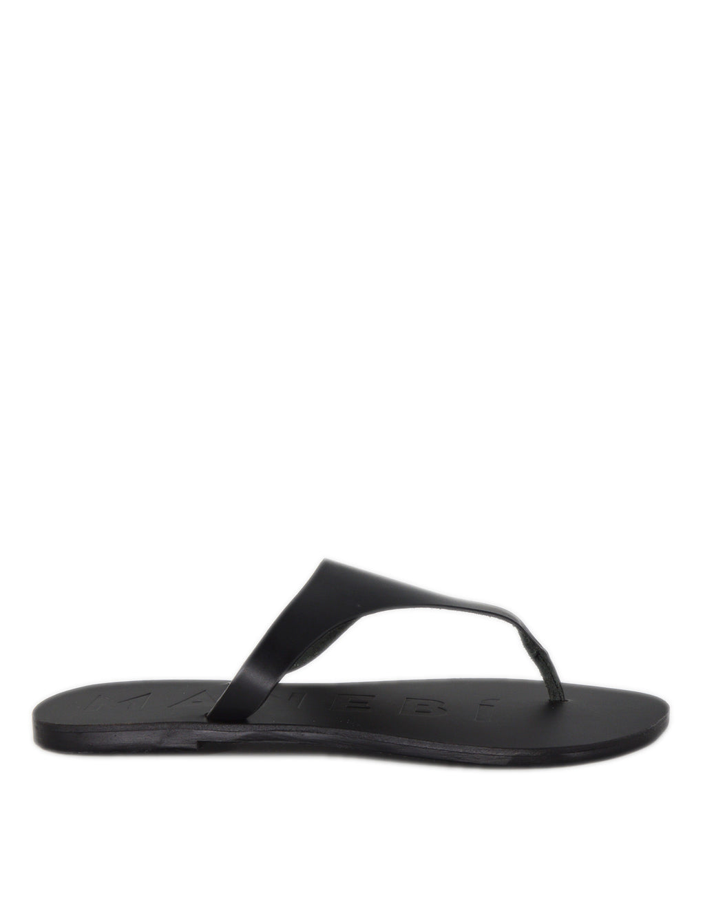 MANEBI Sandali Infradito in Pelle Neri