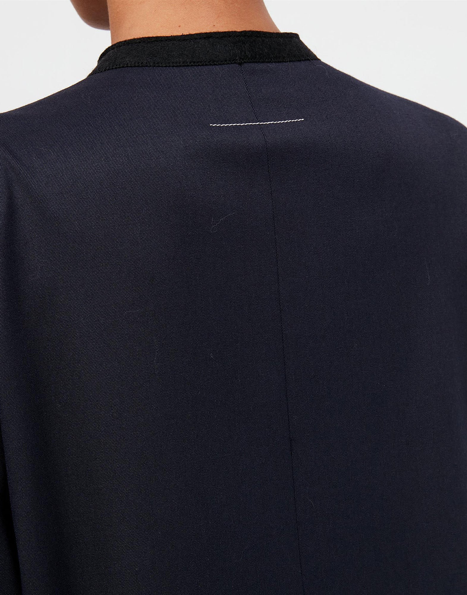 MM6 MAISON MARGIELA Giacca Senza Colletto Dark Blue