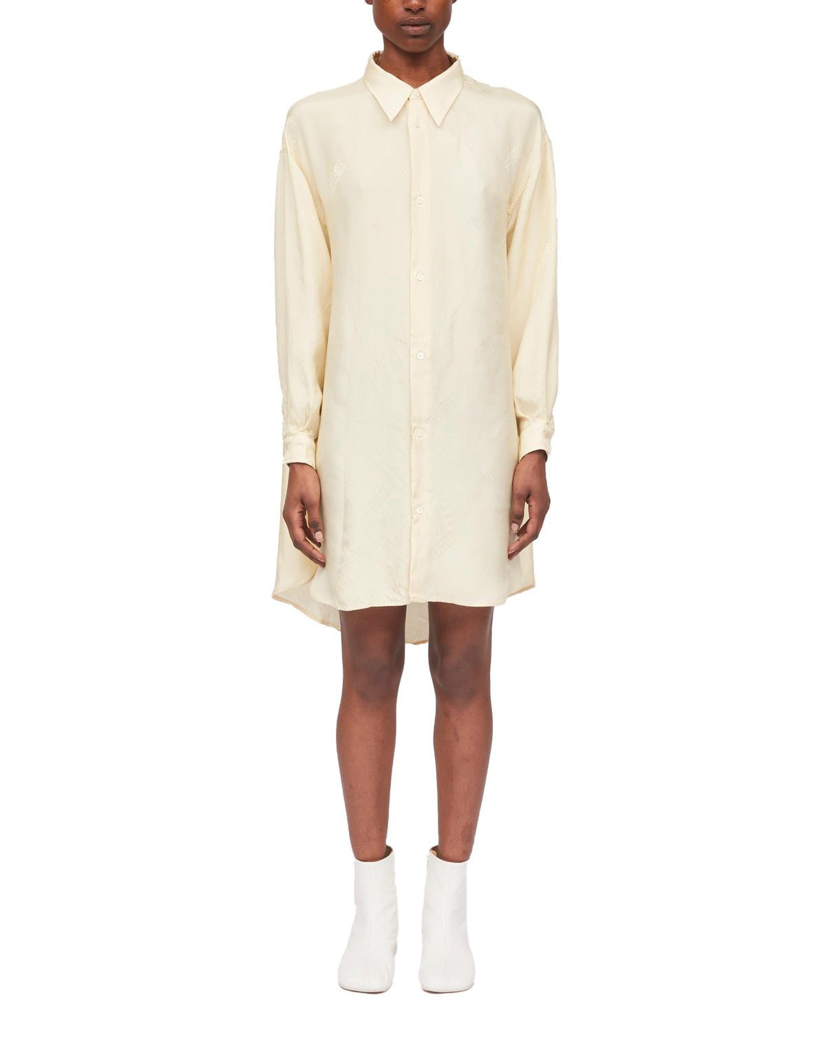 MM6 MAISON MARGIELA Abito Camicia con Numeric Signature