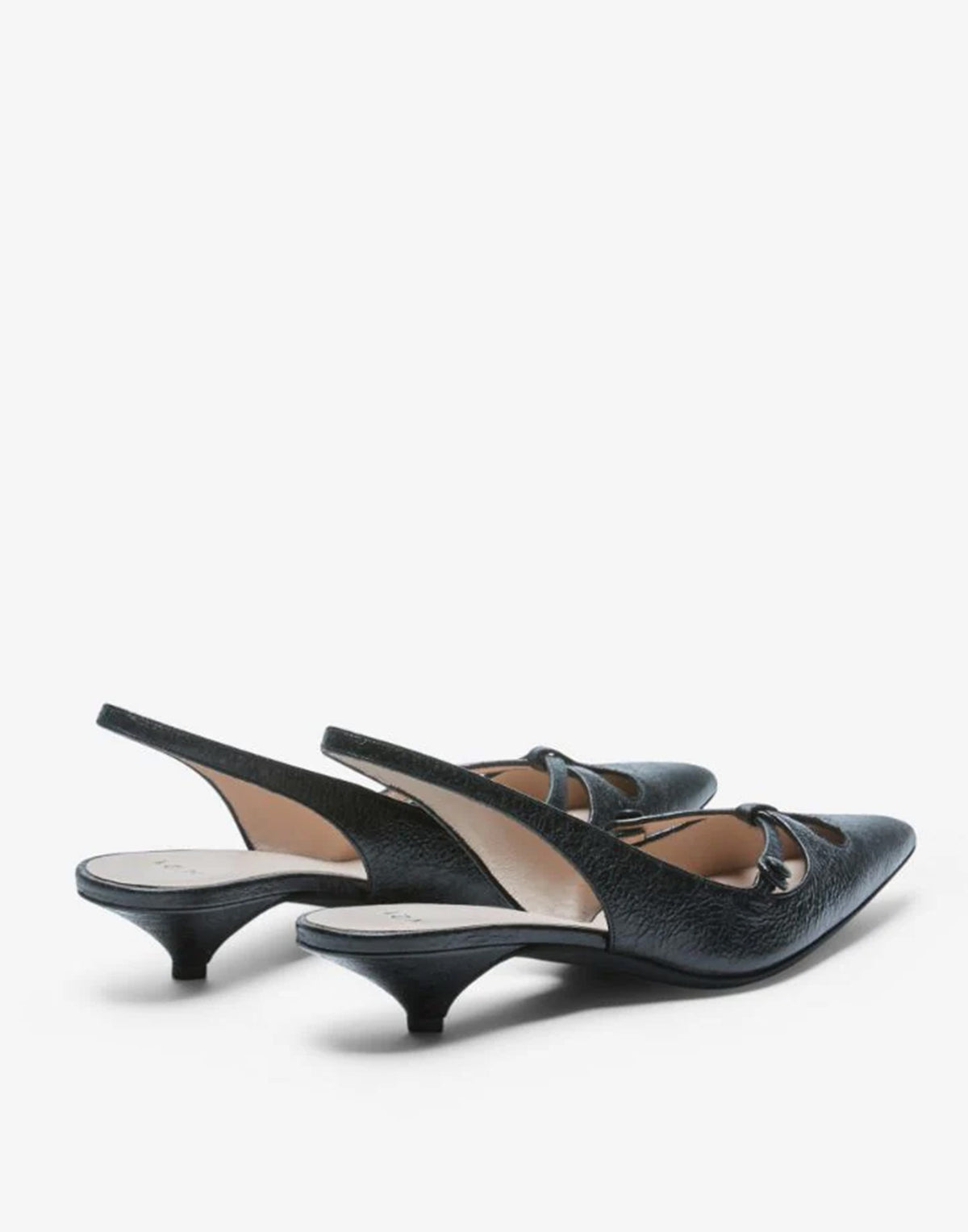 Escarpins slingback Vulcano noirs N°21