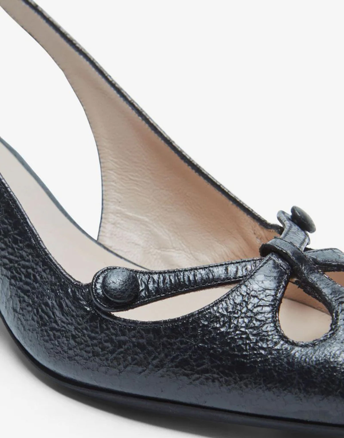 Escarpins slingback Vulcano noirs N°21