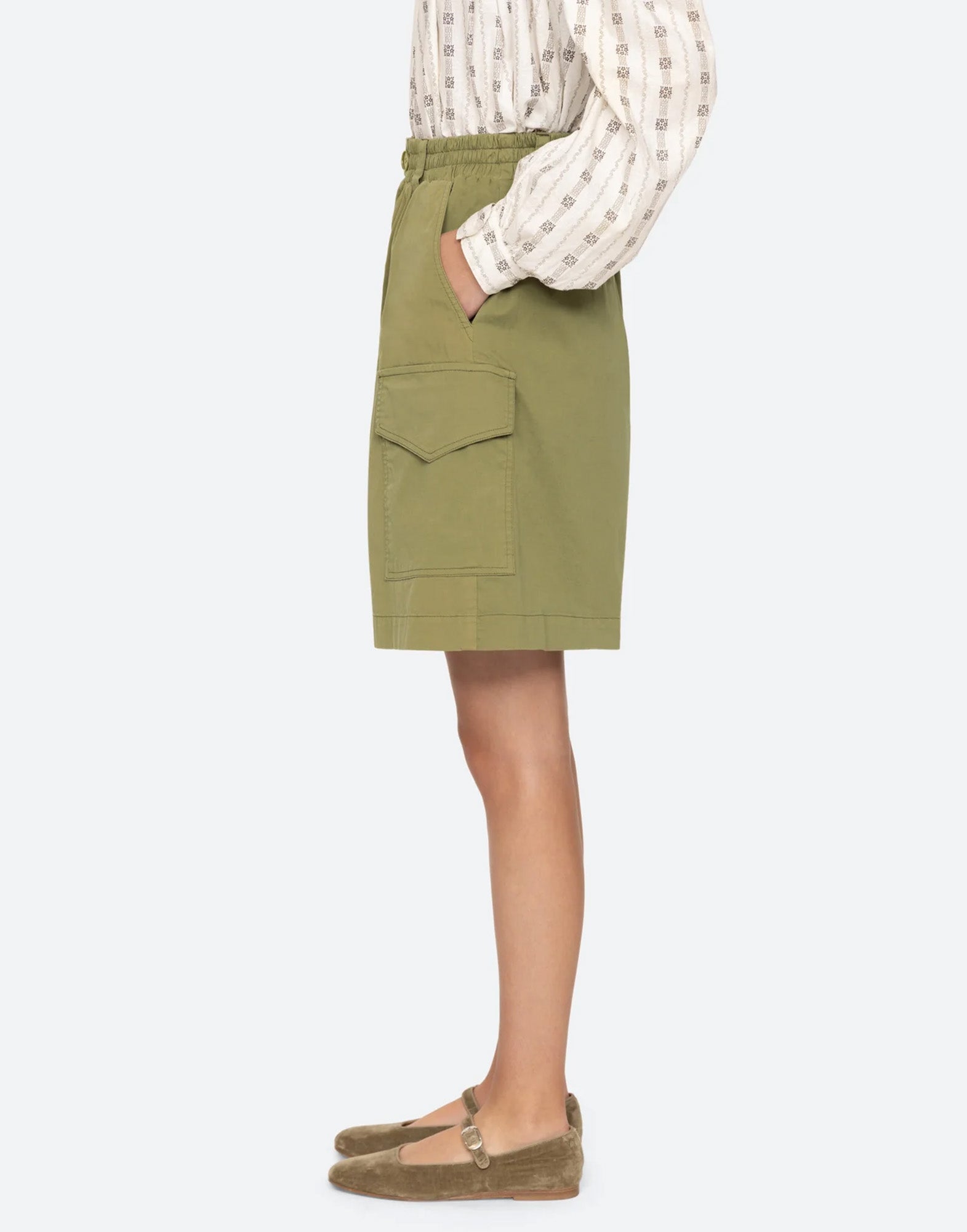 SEA NY Bermuda Cargo Karina in Cotone Tan