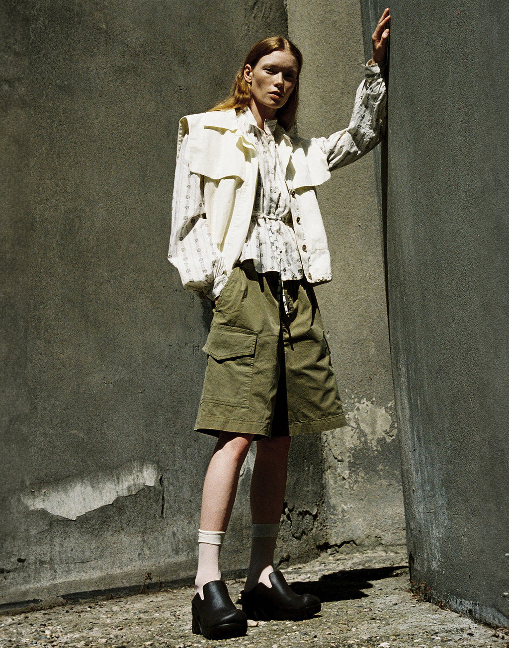 SEA NY Bermuda Cargo Karina in Cotone Tan