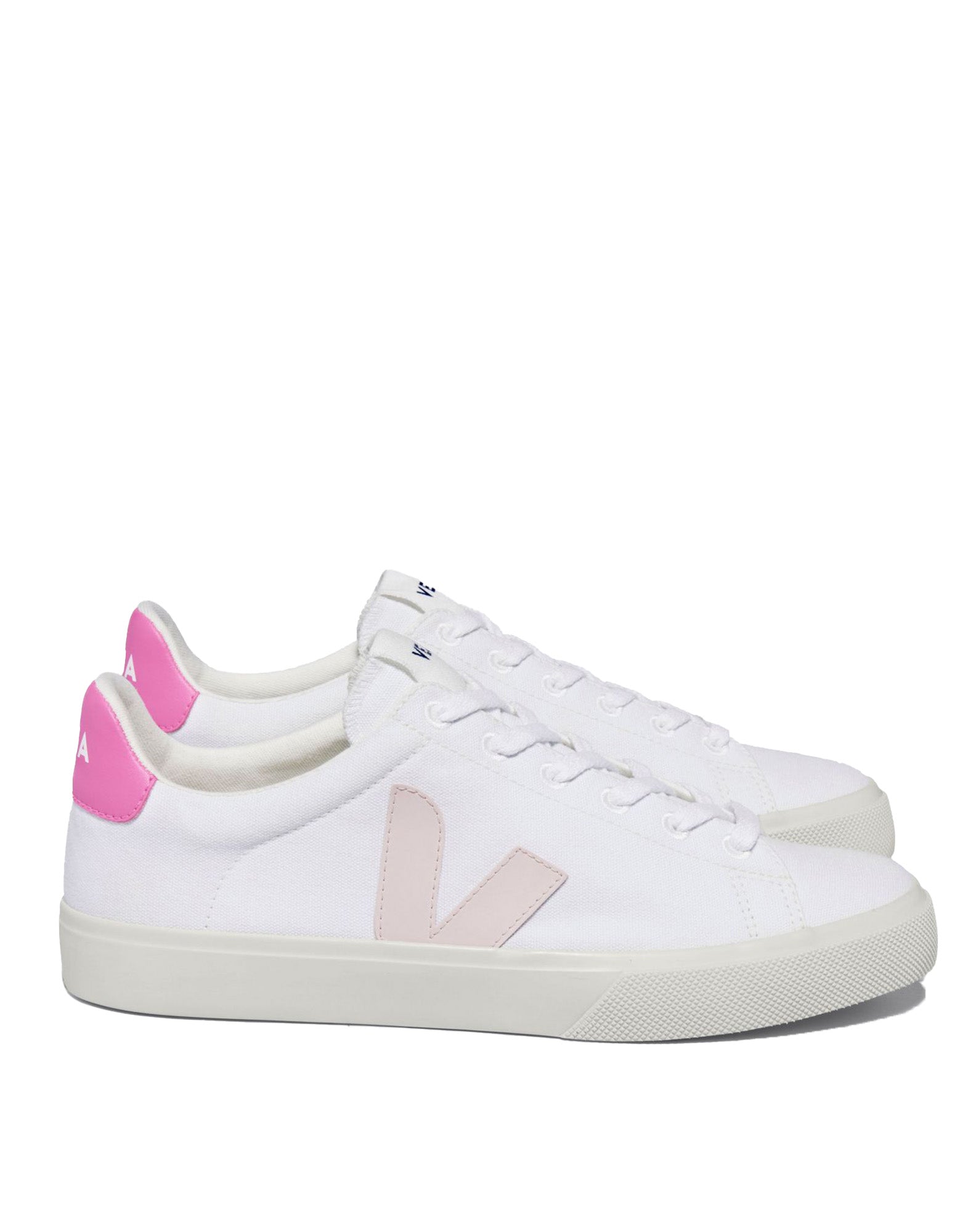 VEJA Sneakers Campo in Canvas White/Petale Sari
