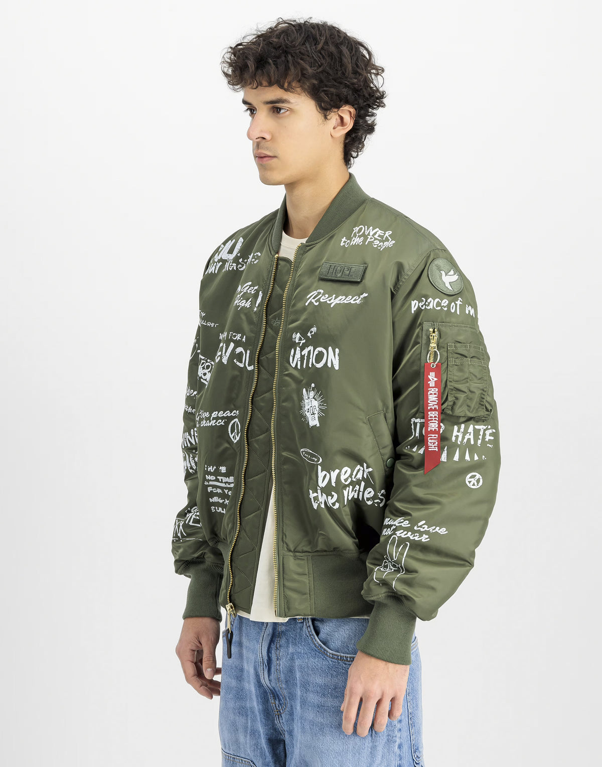 ALPHA INDUSTRIES Giacca Bomber MA-1 Peace