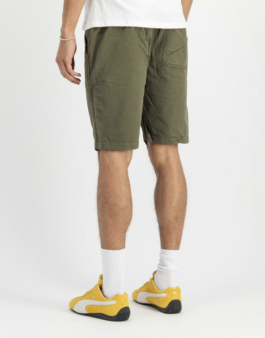 ALPHA INDUSTRIES Bermuda in Twill di Cotone Dark Olive