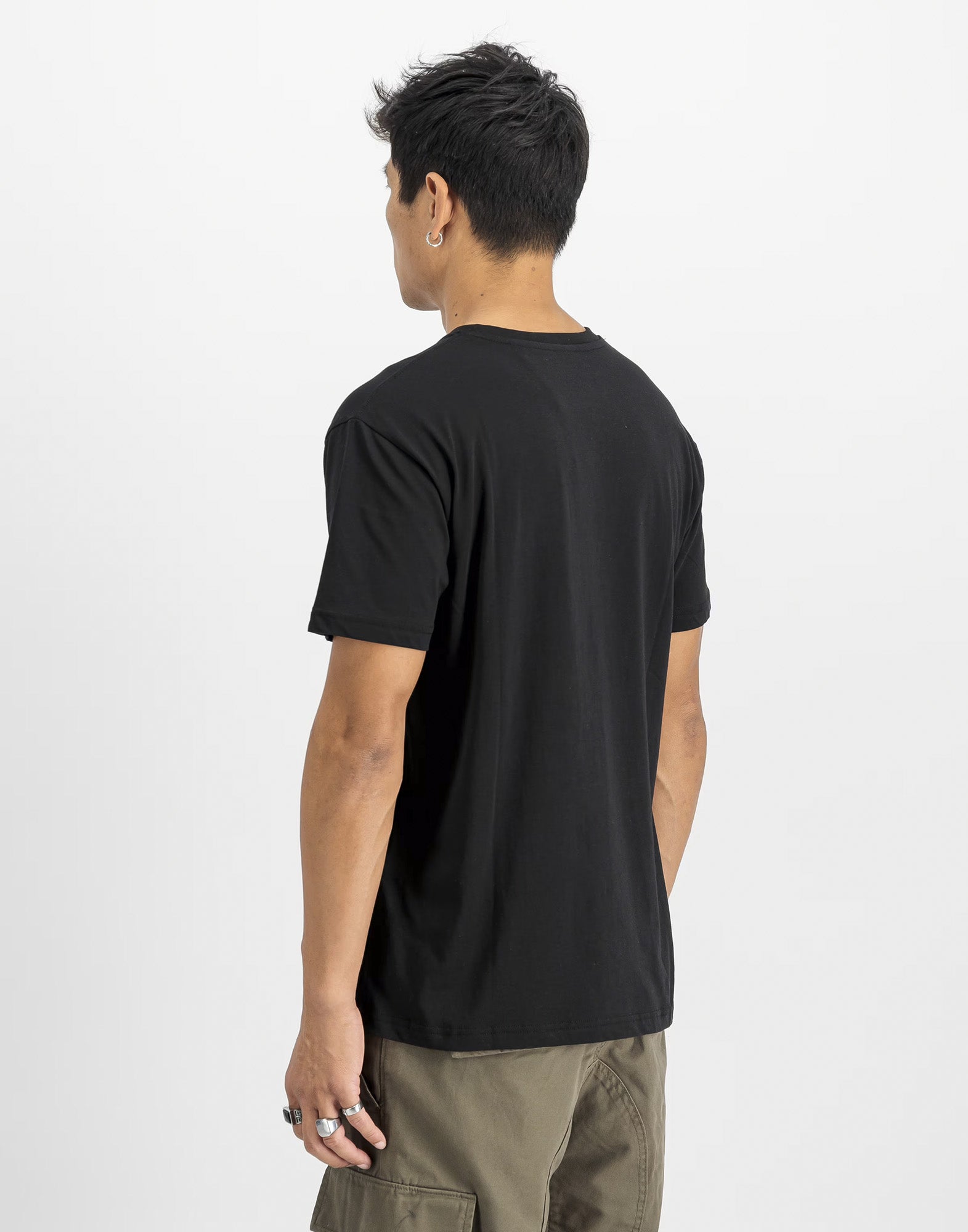 ALPHA INDUSTRIES Basic Small Logo T-Shirt Black