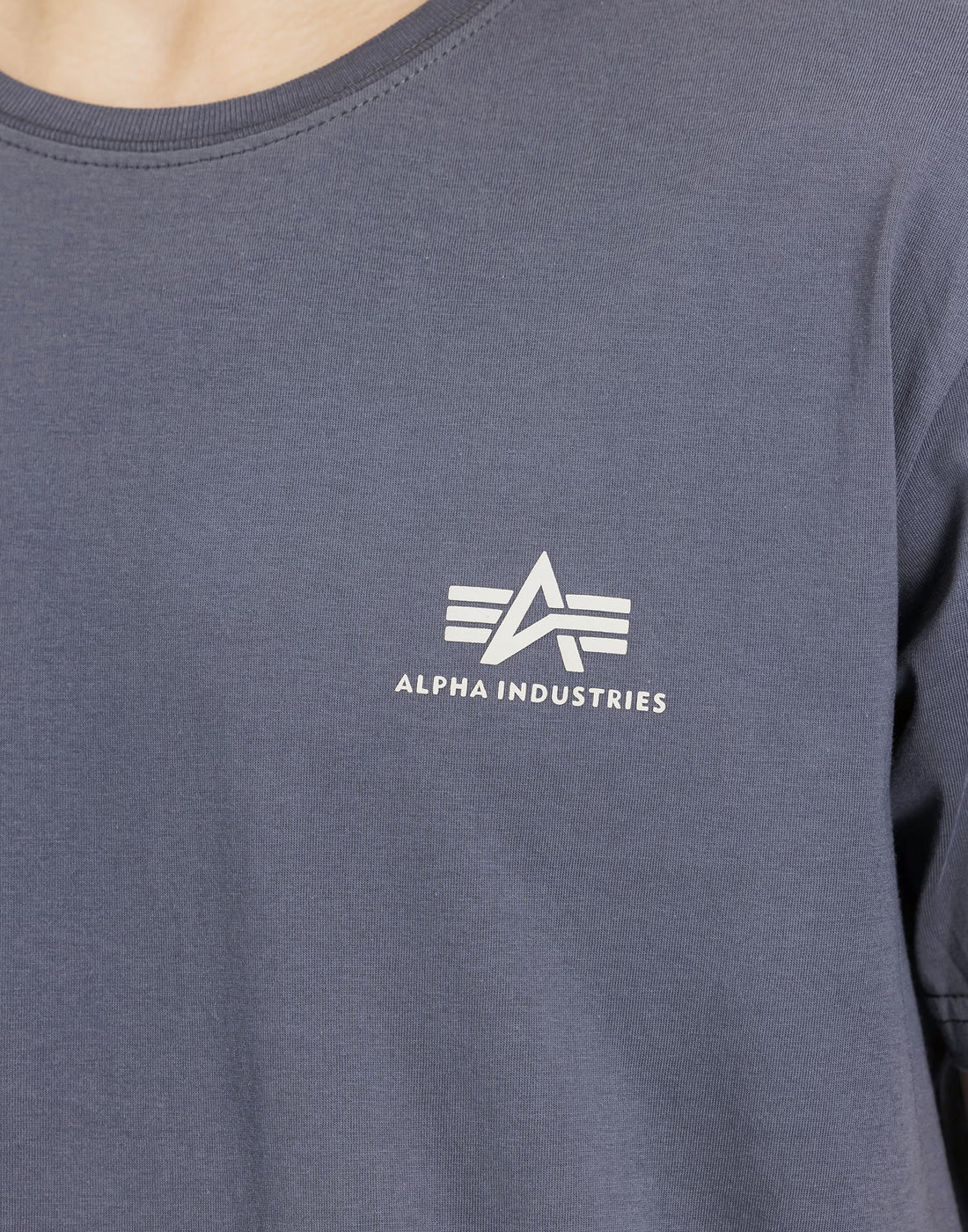 ALPHA INDUSTRIES Basic Small Logo T-Shirt GreyBlack