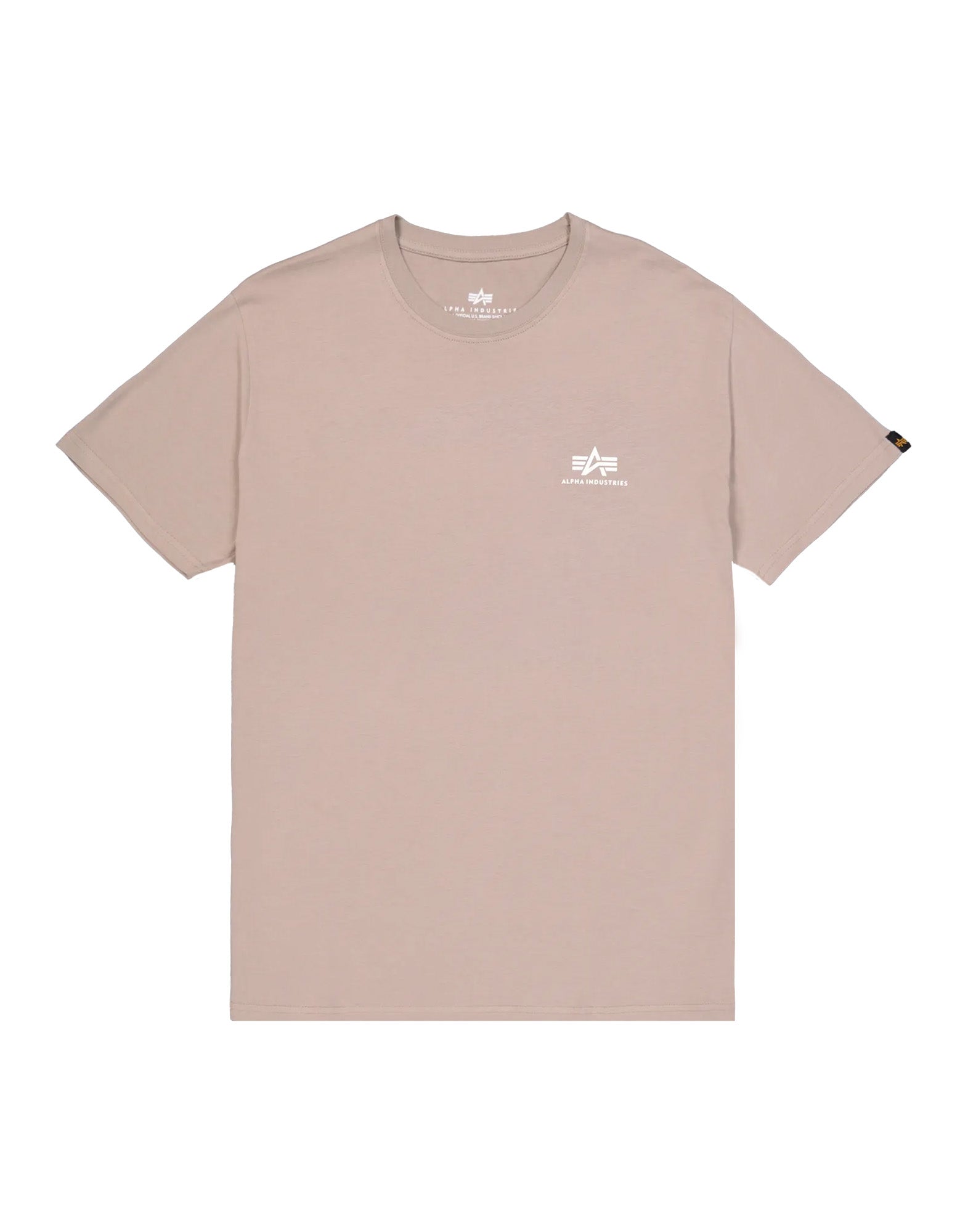 ALPHA INDUSTRIES Basic Small Logo T-Shirt Vintage Sand