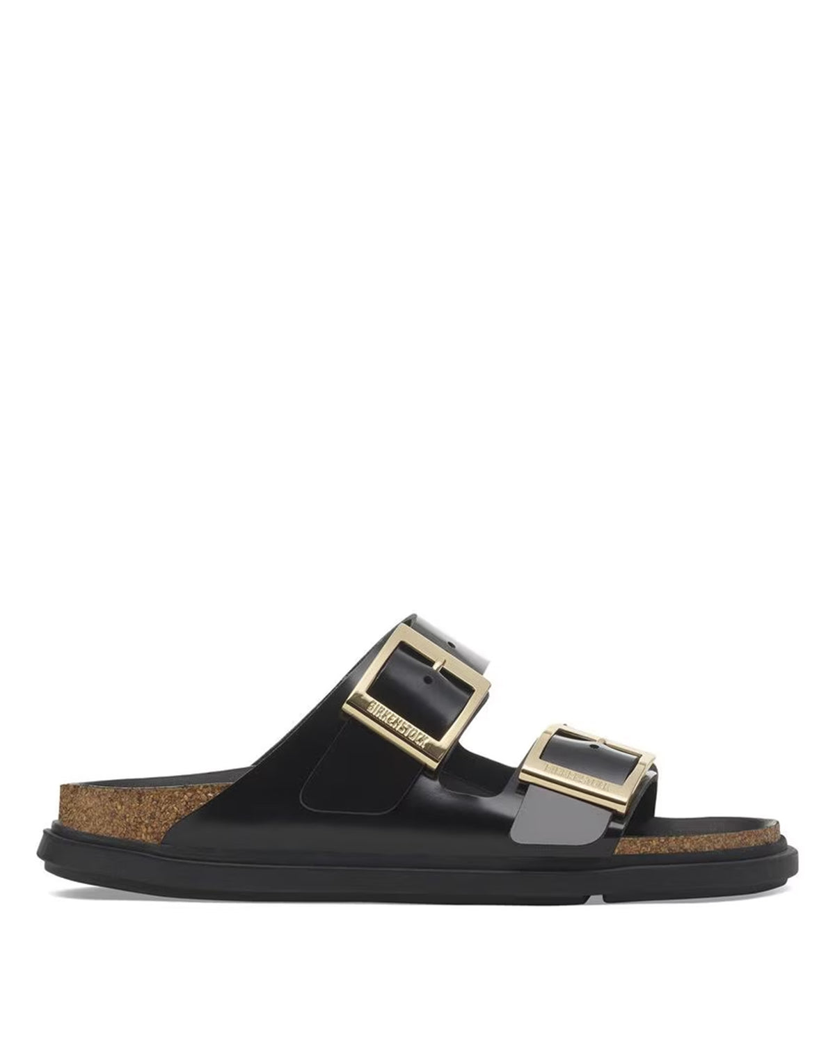 BIRKENSTOCK Arizona Droplet Buckle High Shine Noir