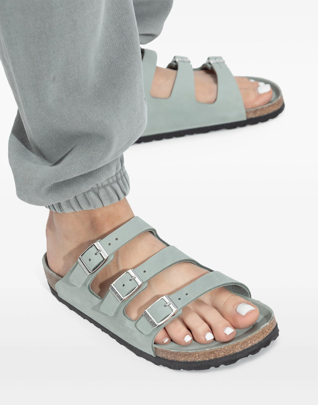 BIRKENSTOCK Sandali Florida in Nabuk Pure Sage