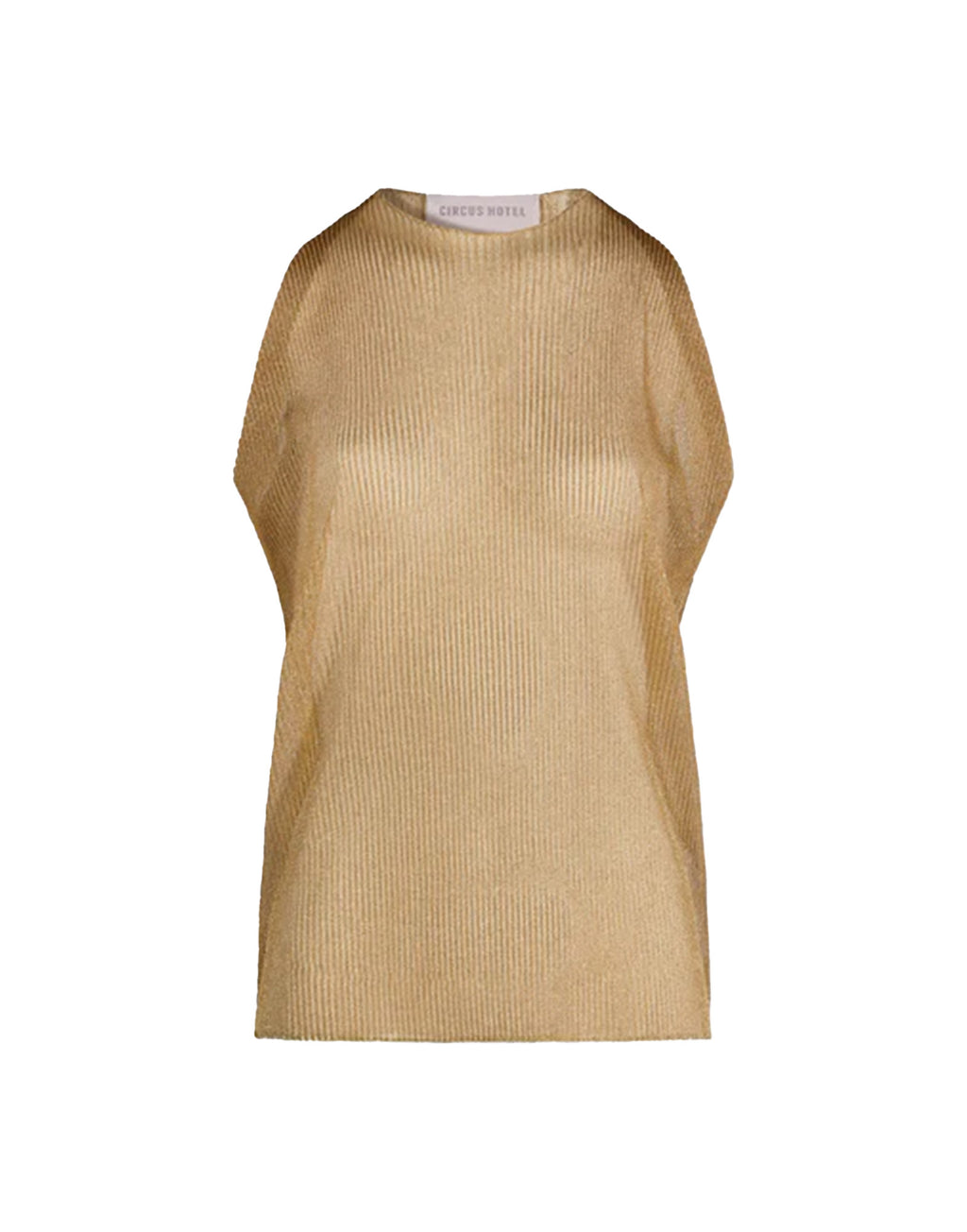 CIRCUS HOTEL Canotta con Scollo Halter Oro