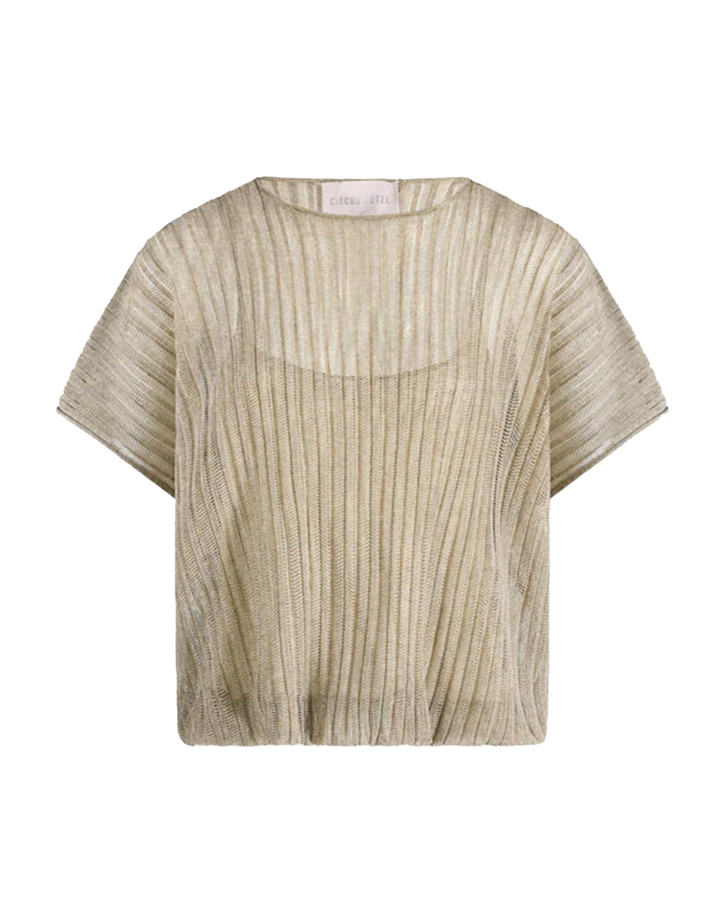 CIRCUS HOTEL Maglia Semi Trasparente Dark Brown