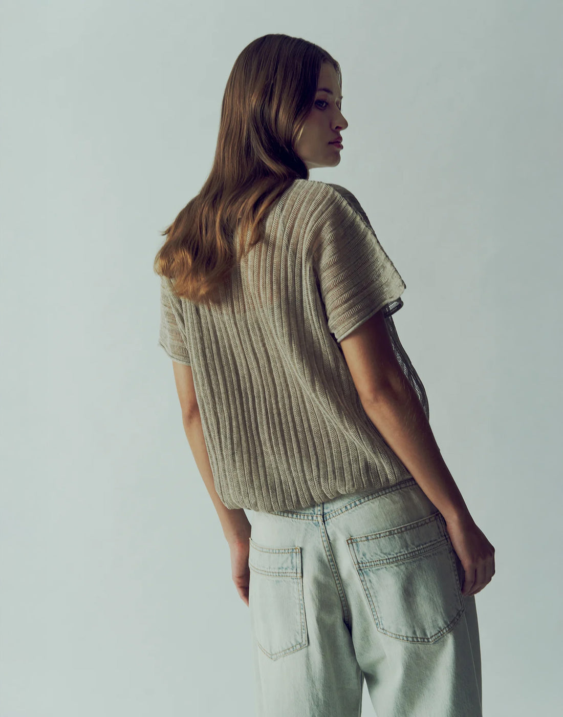 CIRCUS HOTEL Maglia Semi Trasparente Dark Brown