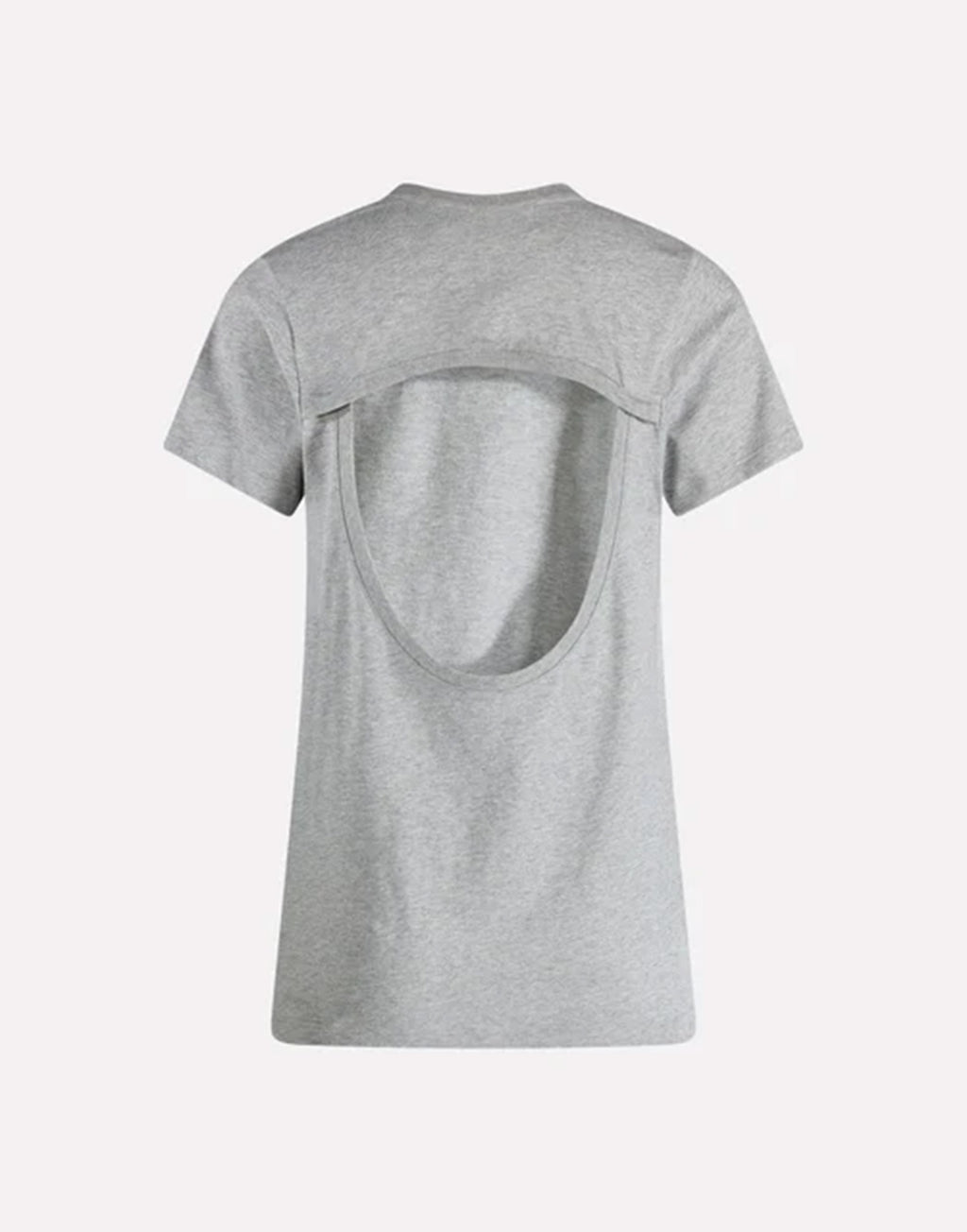 CIRCUS HOTEL T-shirt Slim con Schiena Scoperta Grigia