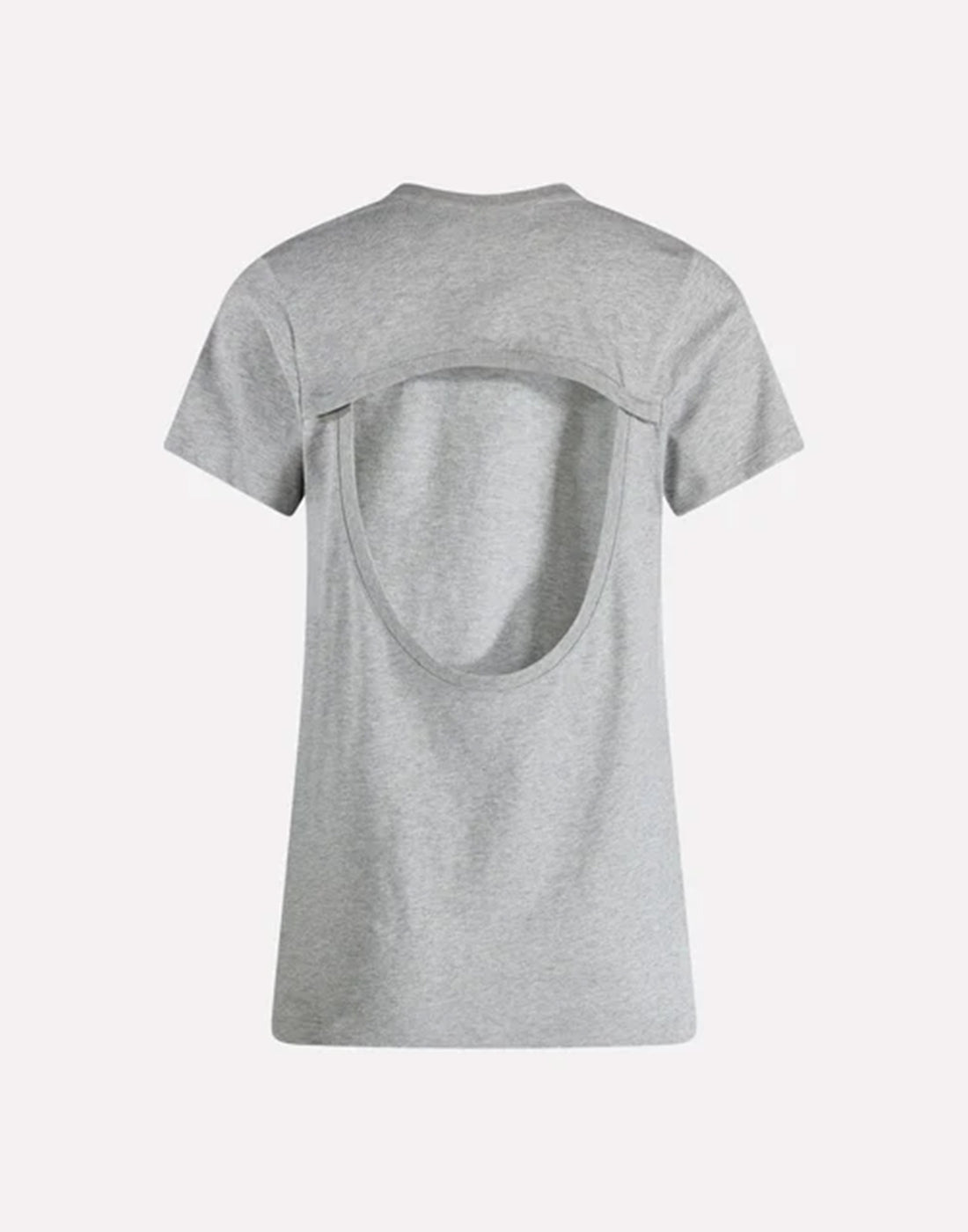 CIRCUS HOTEL T-shirt Slim con Schiena Scoperta Grigia