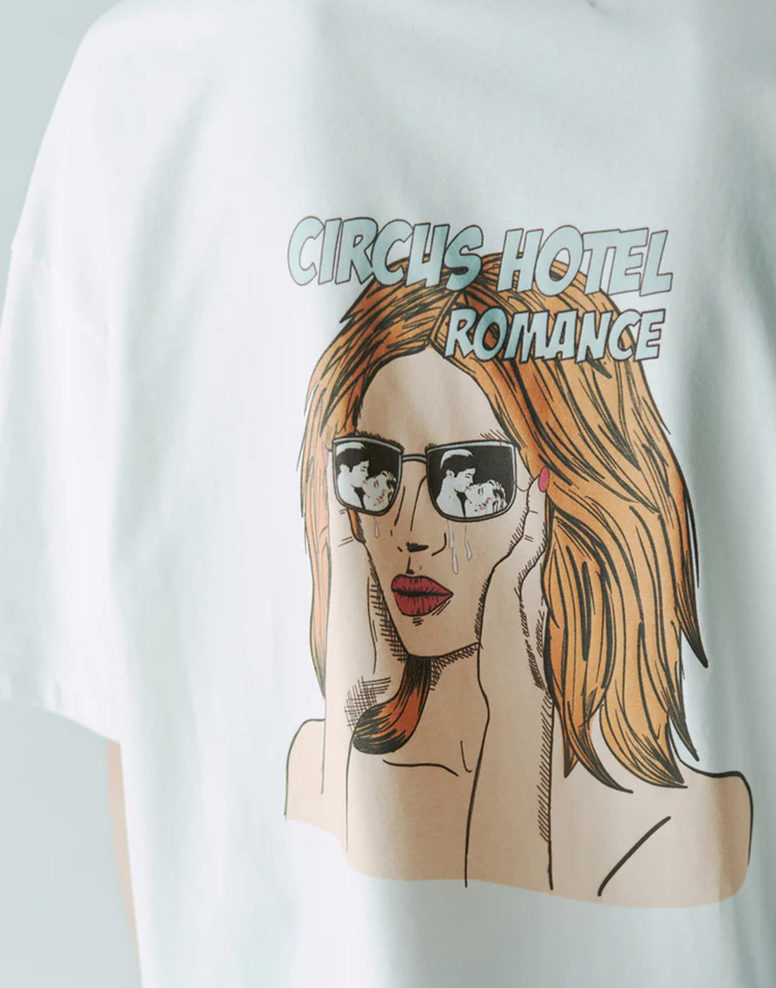 CIRCUS HOTEL T-shirt Oversize con Maxi Stampa Fumetto