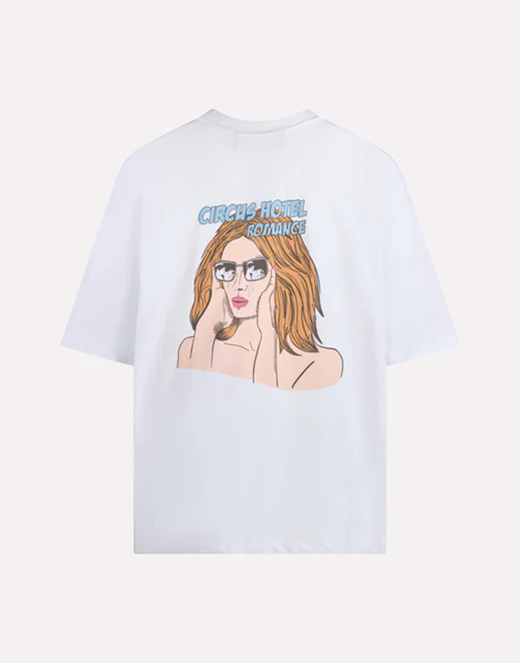 CIRCUS HOTEL T-shirt Oversize con Maxi Stampa Fumetto