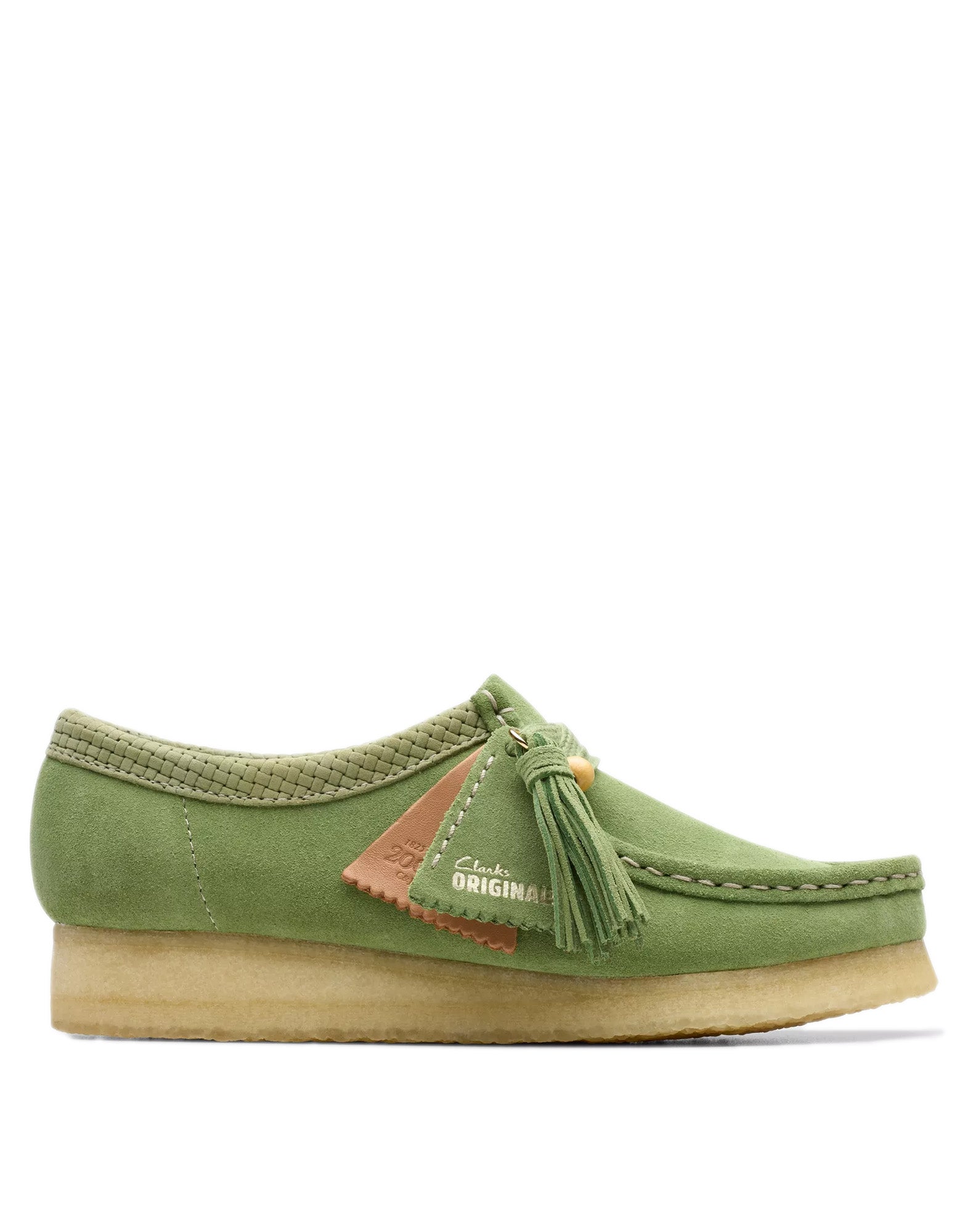 CLARKS Polacchine Wallabee in Pelle Scamosciata Apple