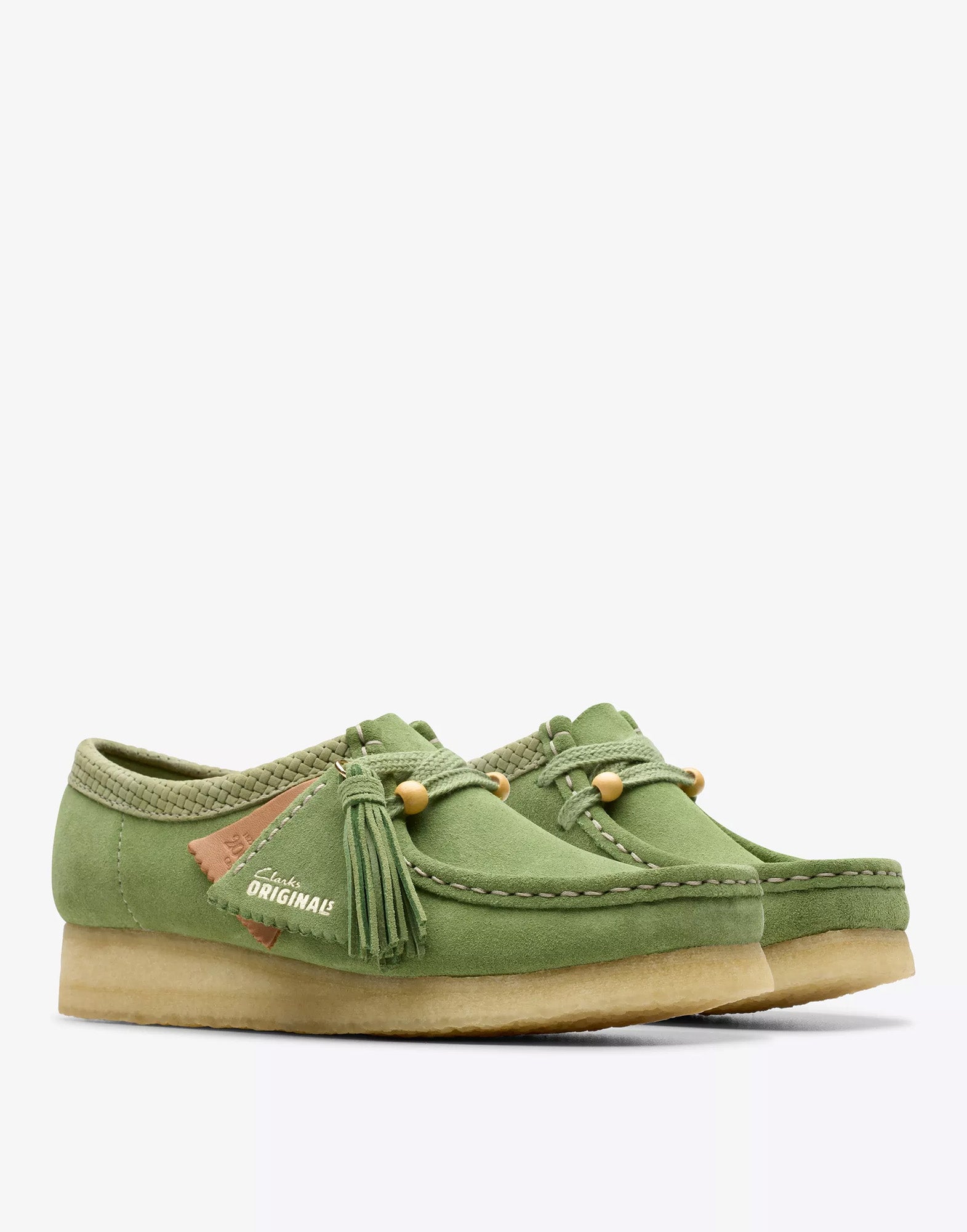 CLARKS Polacchine Wallabee in Pelle Scamosciata Apple