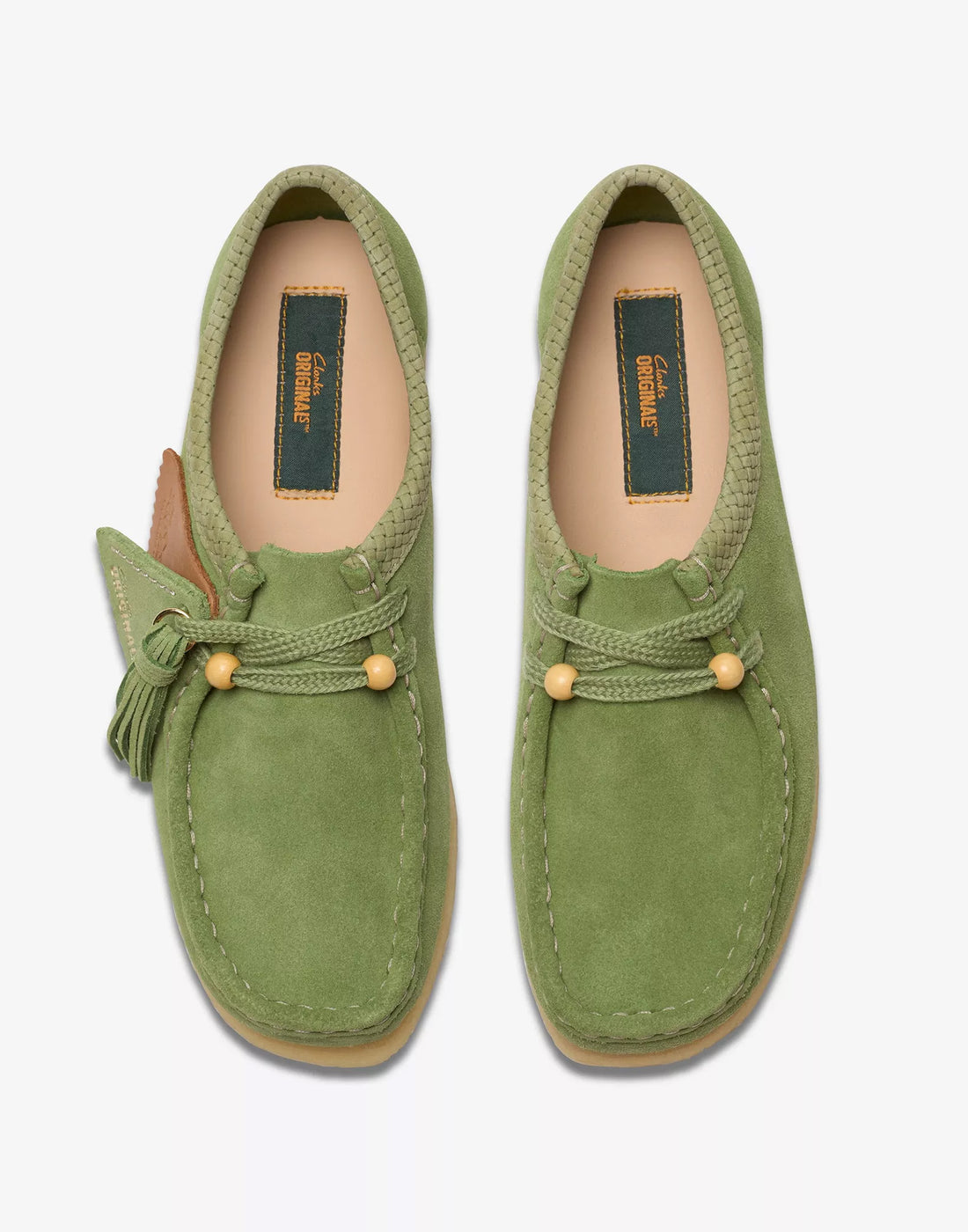 CLARKS Polacchine Wallabee in Pelle Scamosciata Apple