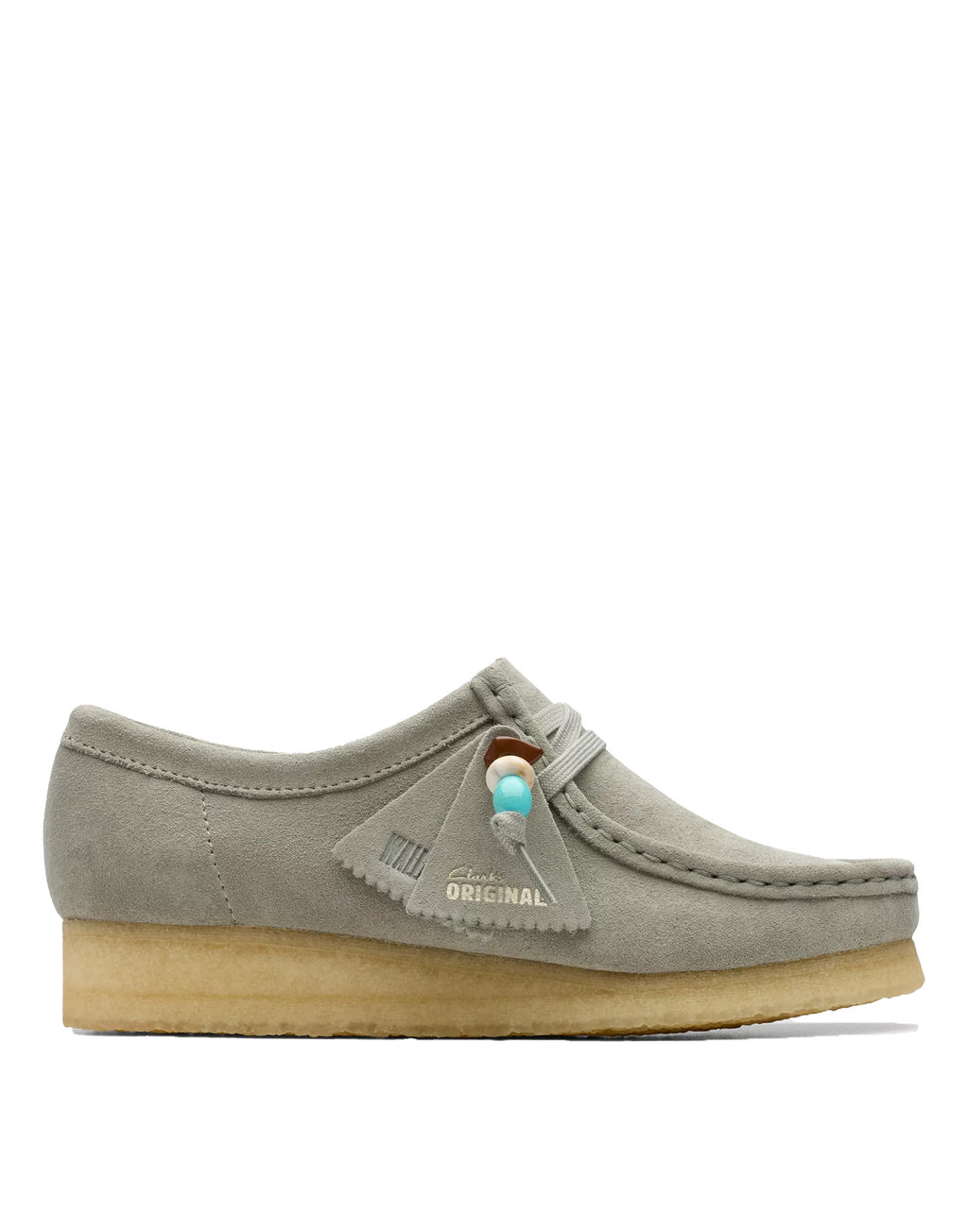 CLARKS Polacchine Wallabee in Pelle Scamosciata Salvia