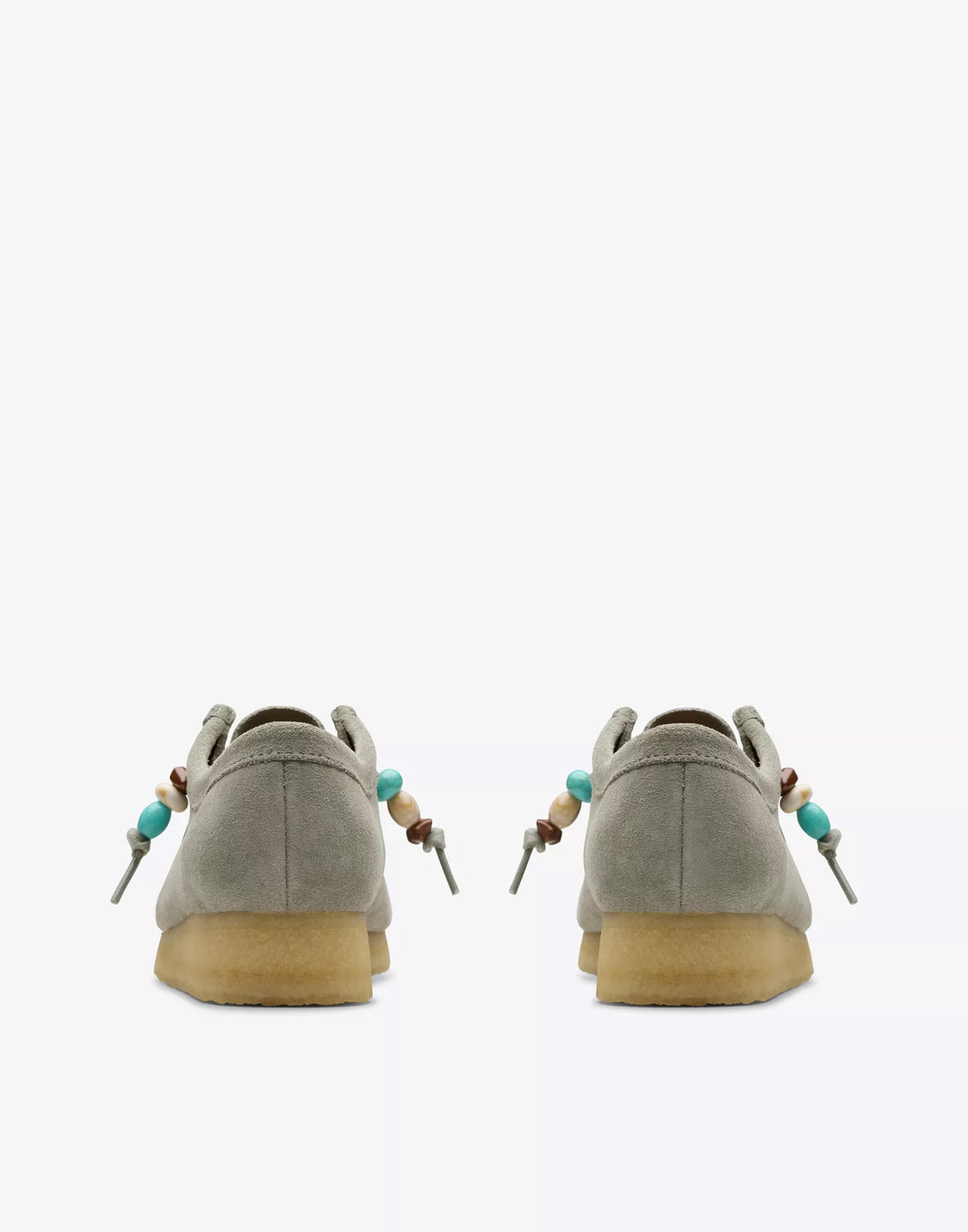 CLARKS Polacchine Wallabee in Pelle Scamosciata Salvia