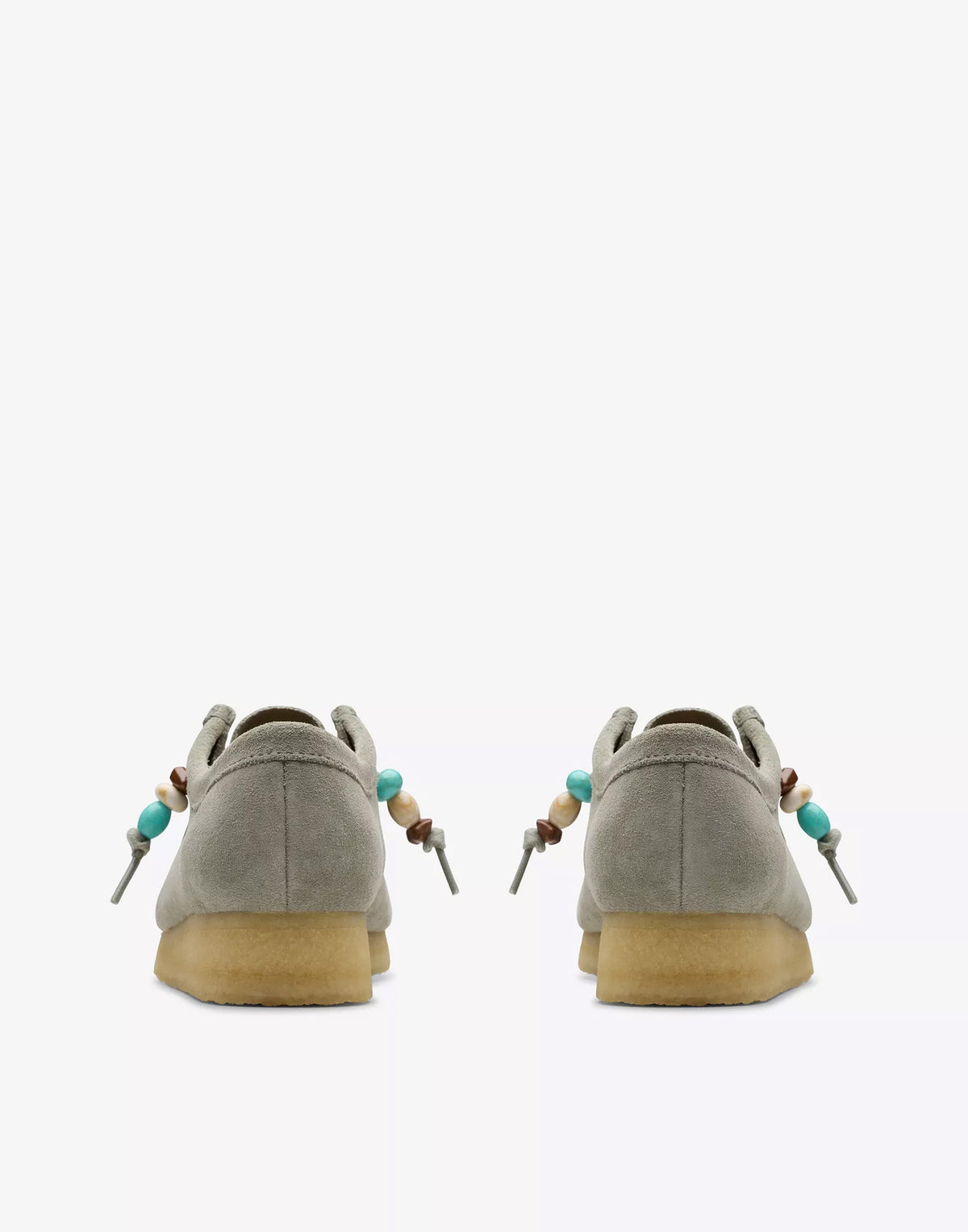 CLARKS Polacchine Wallabee in Pelle Scamosciata Salvia
