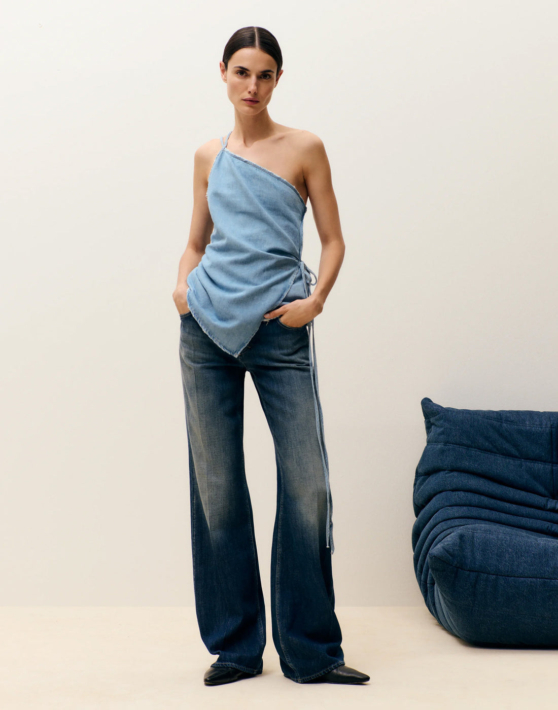 CLOSED Wide Jeans Gillan Dark Blue