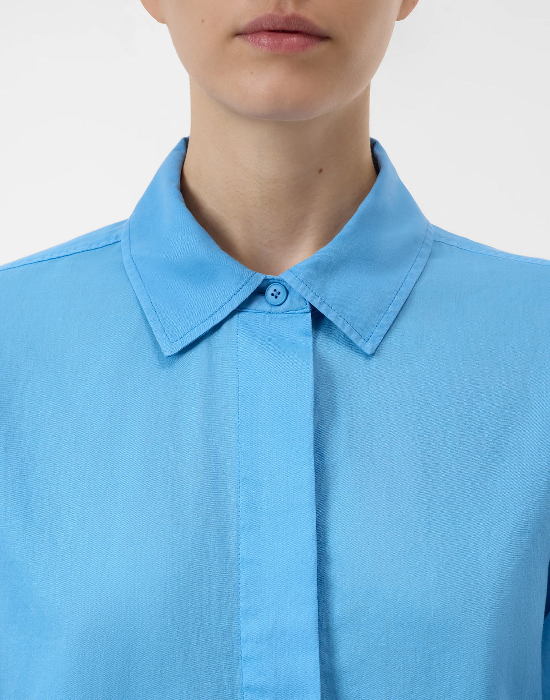 CLOSED Camicia in Cotone Leggero Cornflower Blue