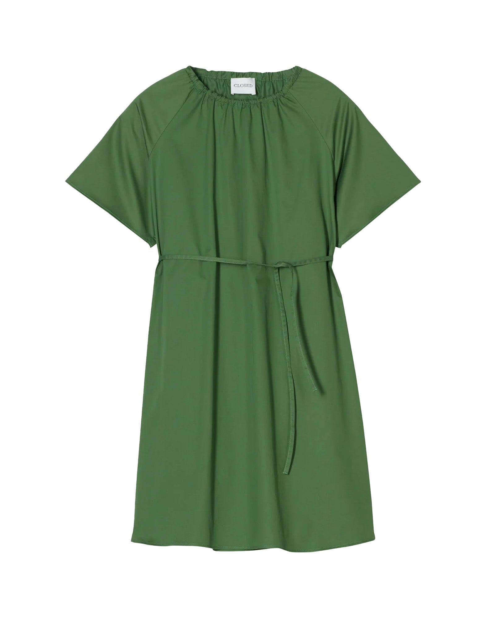 CLOSED Abito in Popeline di Cotone Matcha Green