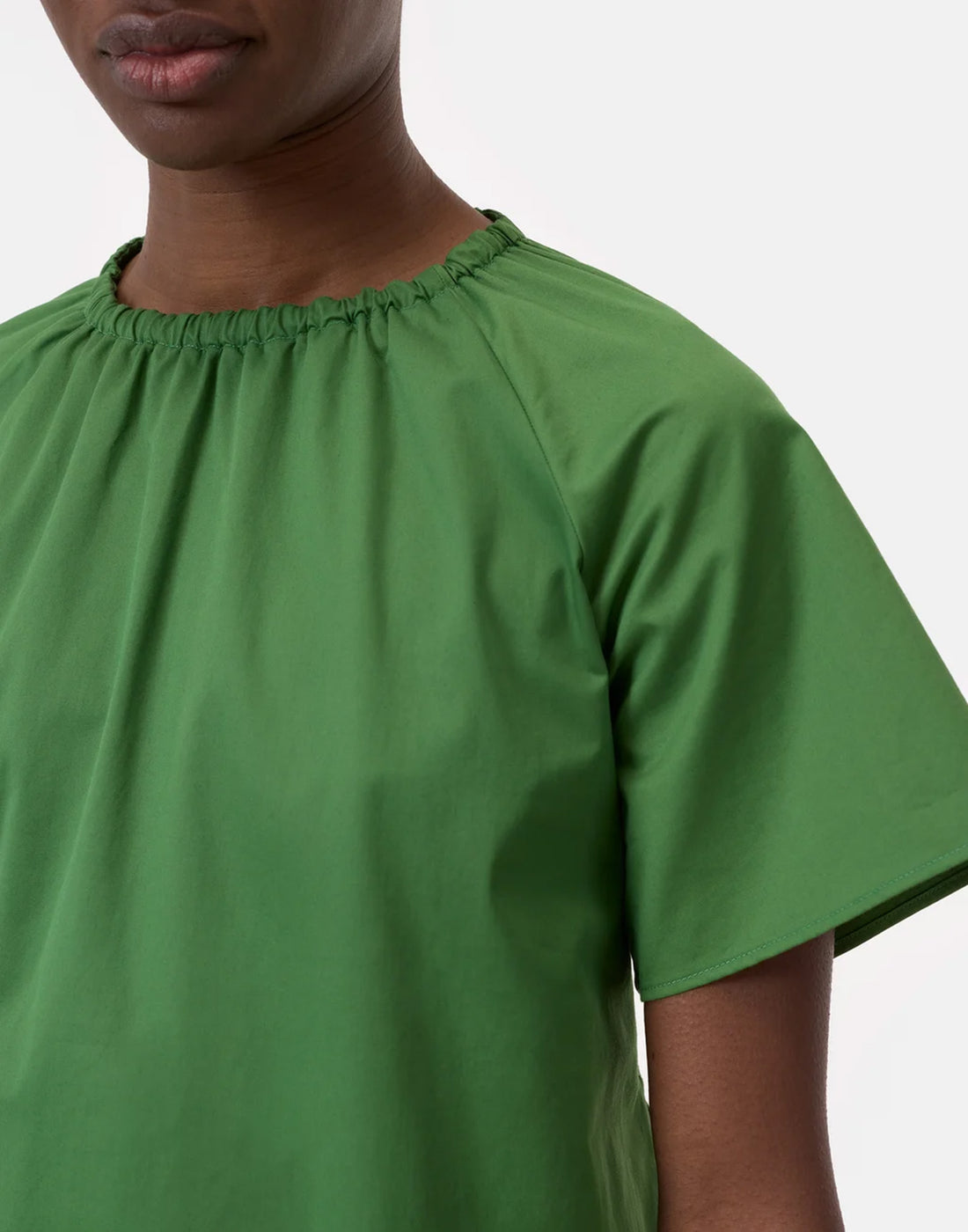 CLOSED Abito in Popeline di Cotone Matcha Green