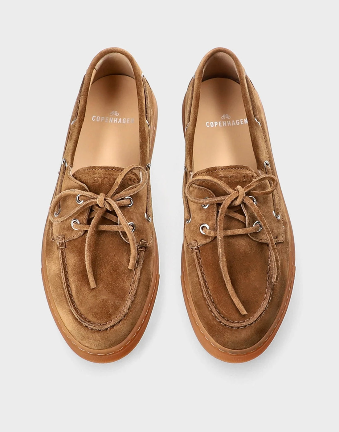 COPENHAGEN Mocassini in Suede New Brown