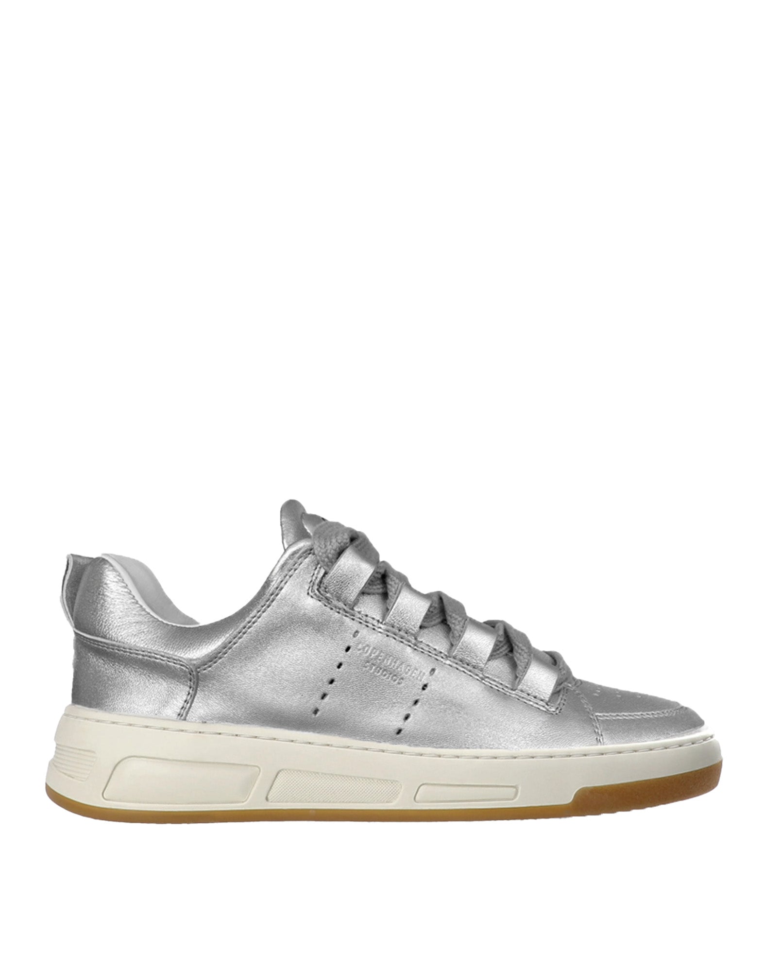 COPENHAGEN Sneakers Low-Top in Pelle Liscia Silver