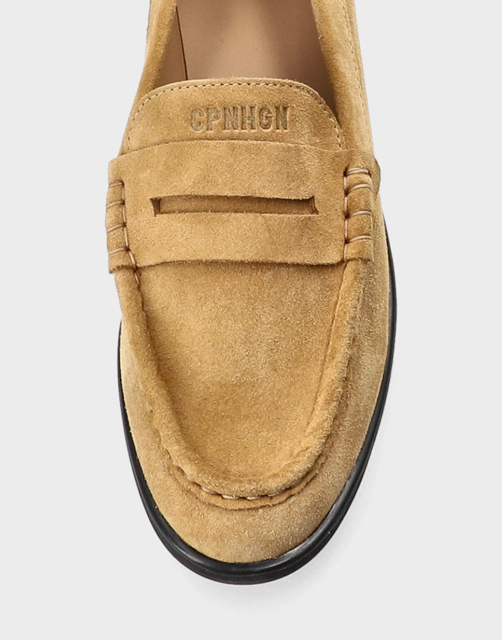COPENHAGEN Mocassini Sleek in Suede Caramello
