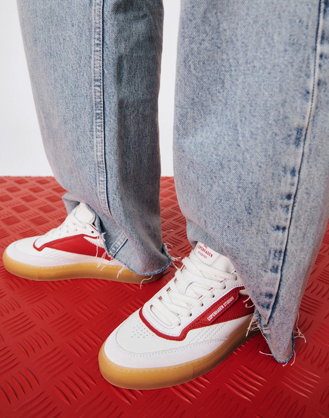 COPENHAGEN Sneakers Retro Revival White/Red