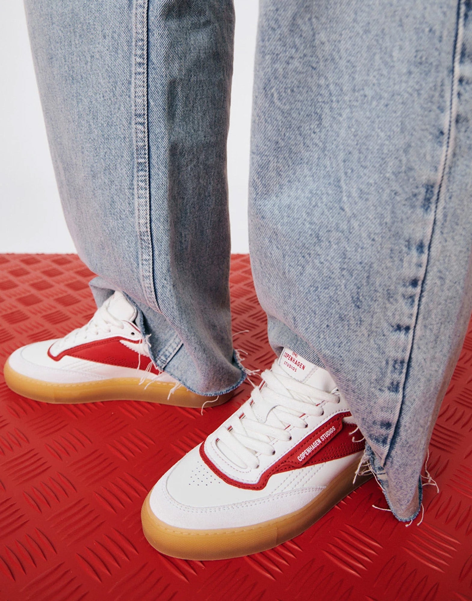 COPENHAGEN Sneakers Retro Revival White/Red