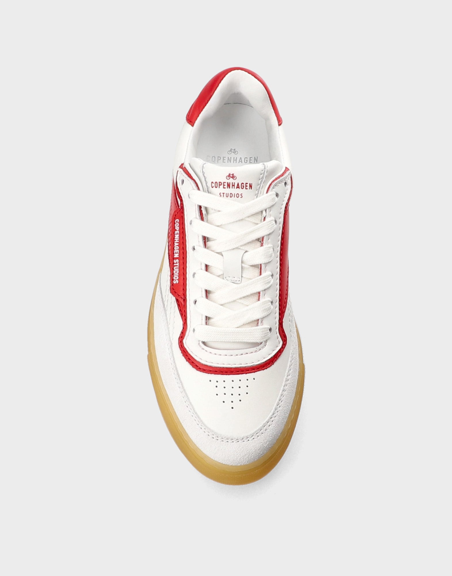 COPENHAGEN Sneakers Retro Revival White/Red
