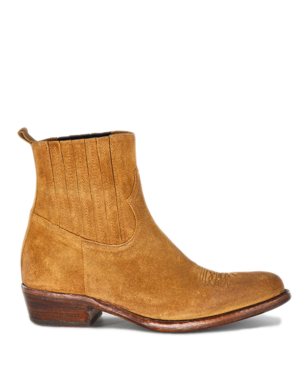 DAMY Bottines Patty en croûte de cuir Caramel