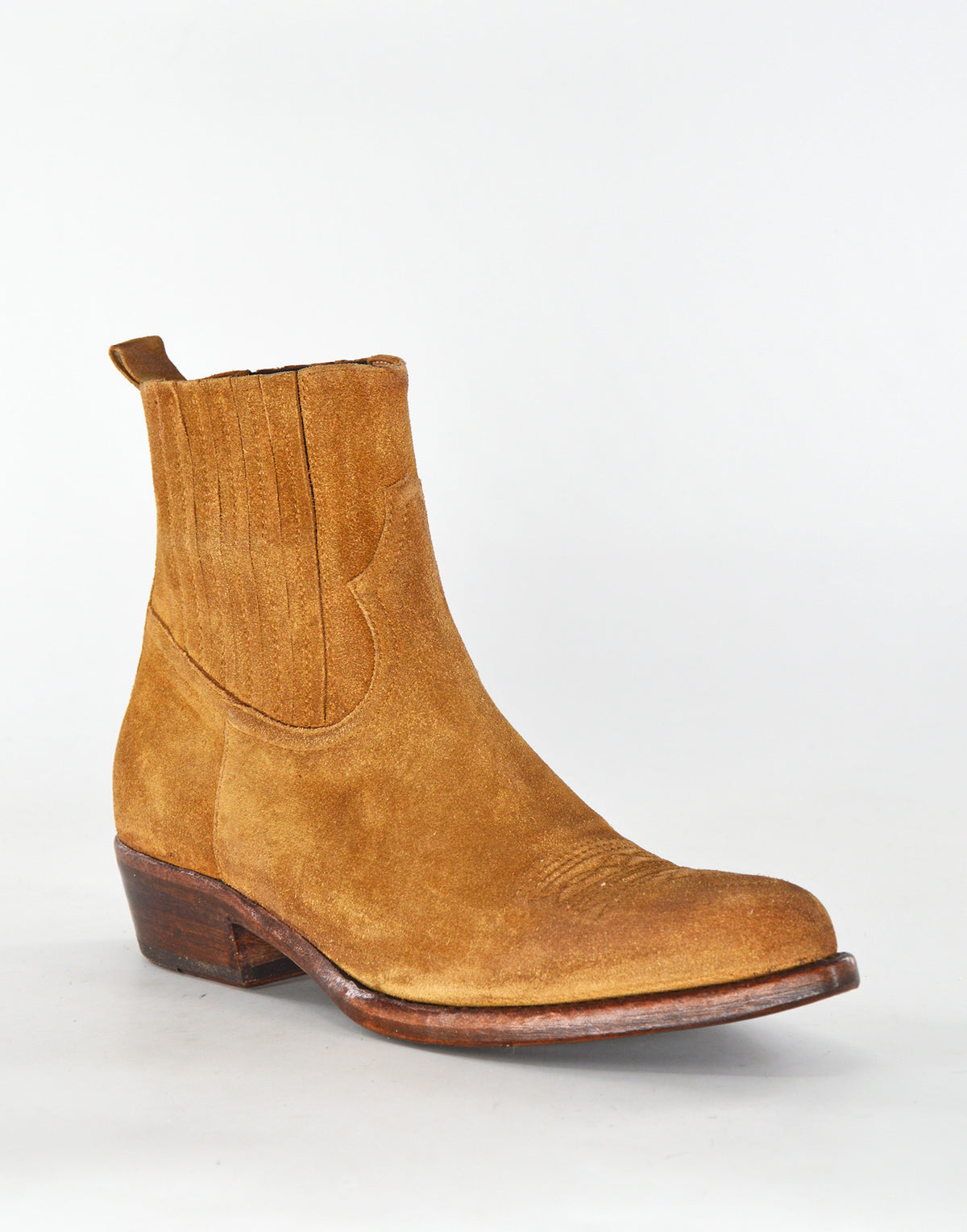 DAMY Bottines Patty en croûte de cuir Caramel
