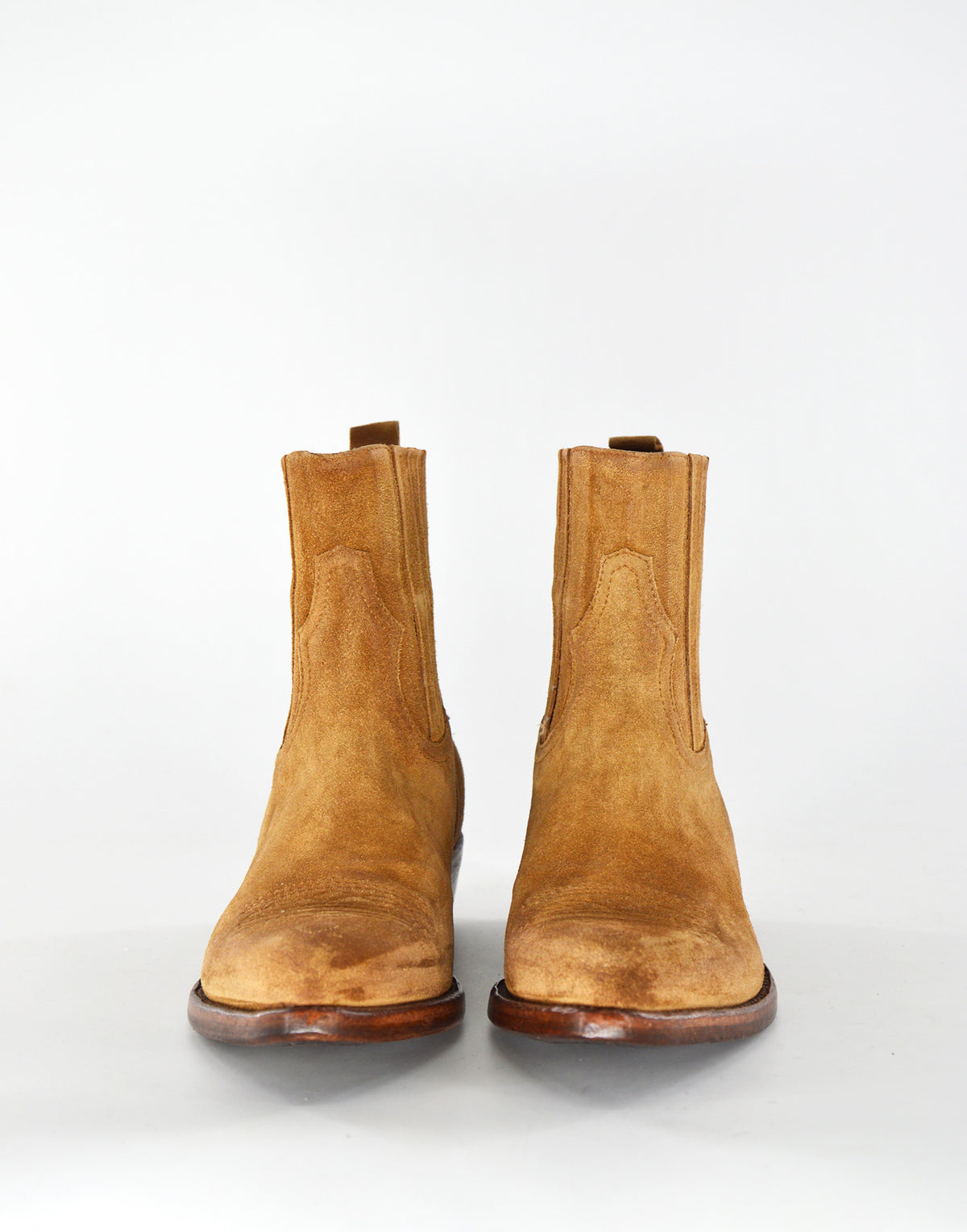 DAMY Bottines Patty en croûte de cuir Caramel