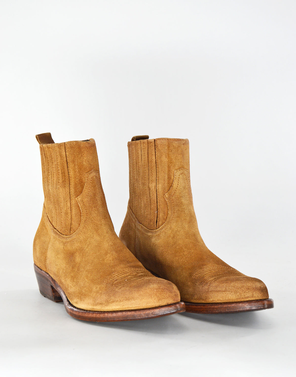 DAMY Bottines Patty en croûte de cuir Caramel