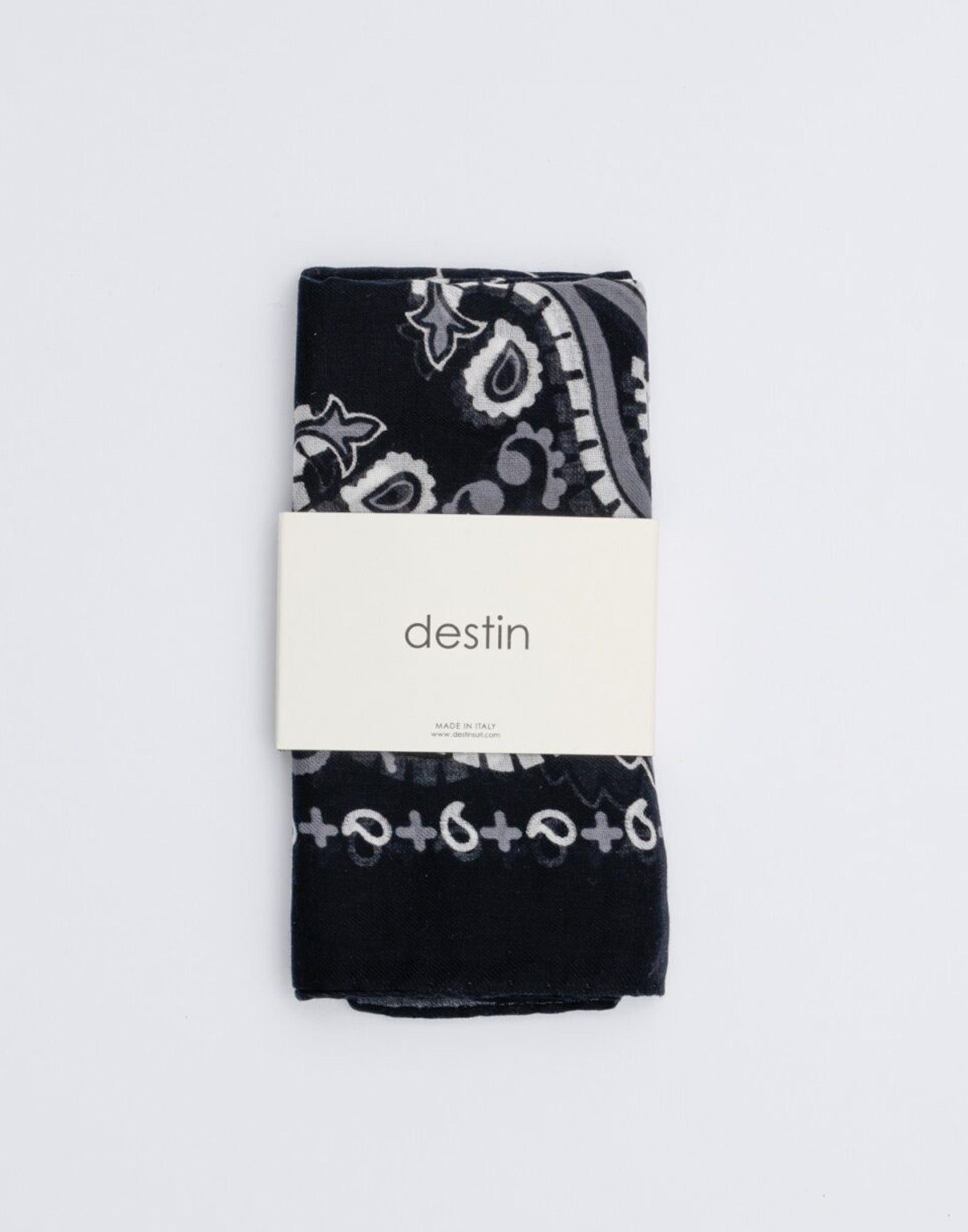 DESTIN Bandana Piccola in Cotone Black