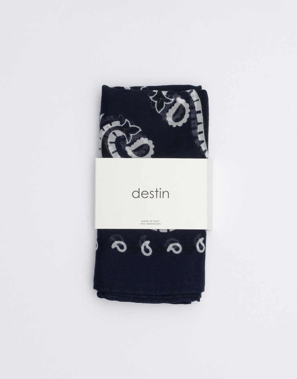 DESTIN Bandana Piccola in Cotone Navy