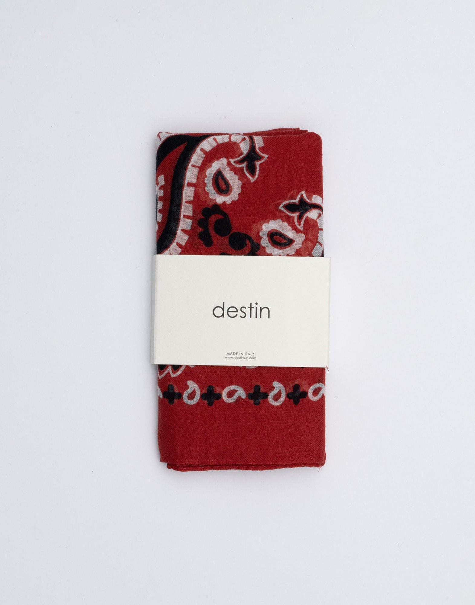 DESTIN Bandana Piccola in Cotone Red